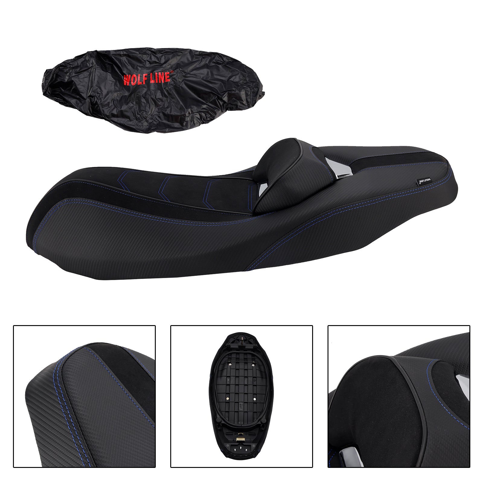 20-23 Yamaha Nmax155 N-Max 155 Poduszka kierowcy przedniego siedzenia Raider Pu Blue Fit