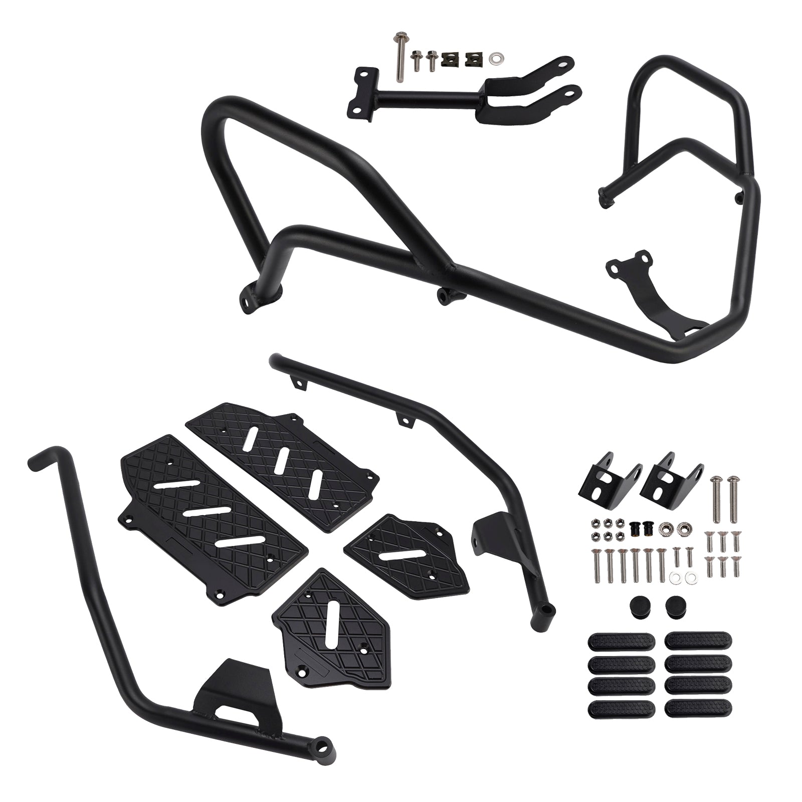 Honda Adv350 2022-2025 24 Crash Bar Upper+Lower Engine Guard Frame Fit Black