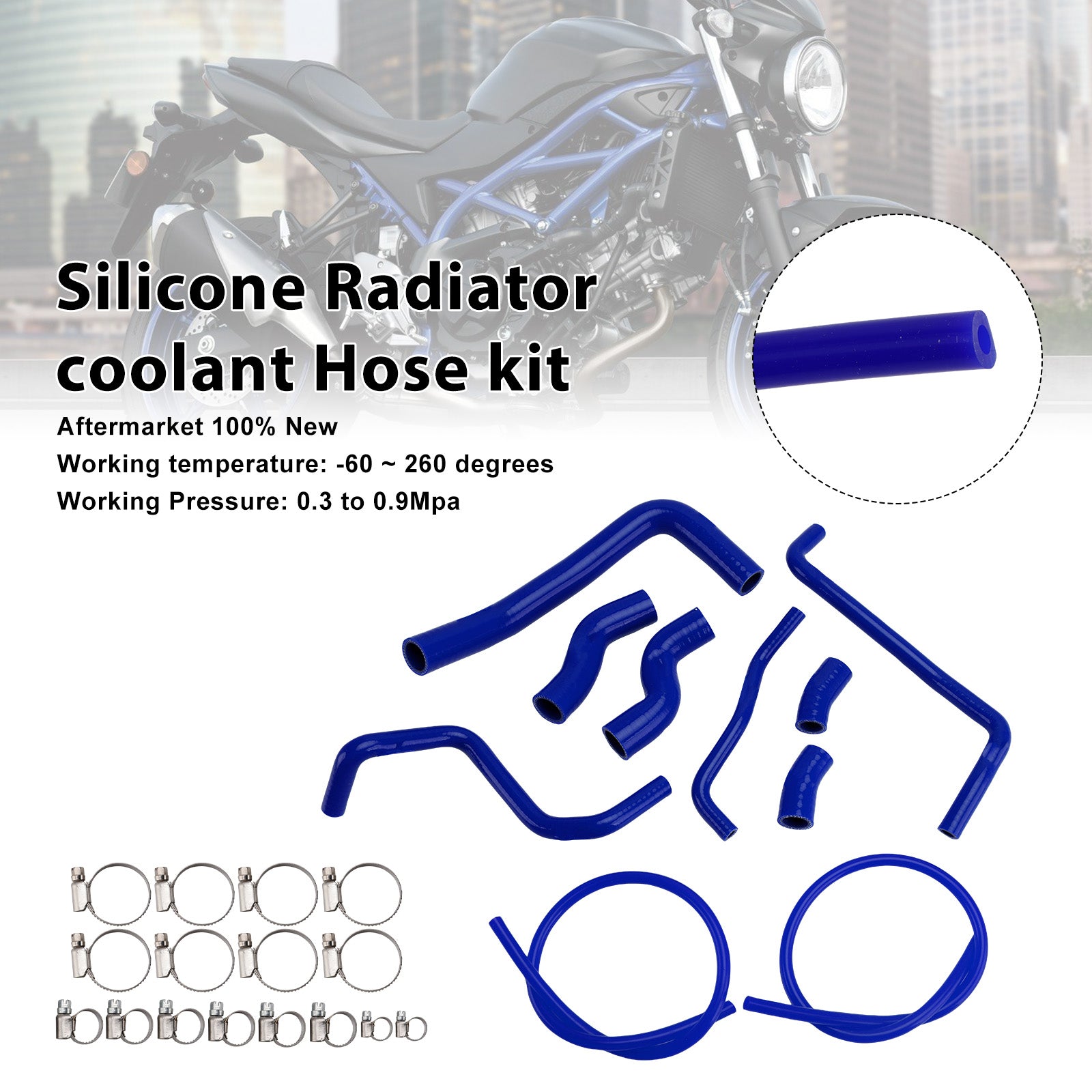 2016-2025 Suzuki SV 650 SV650 Silicone Radiator coolant Hose