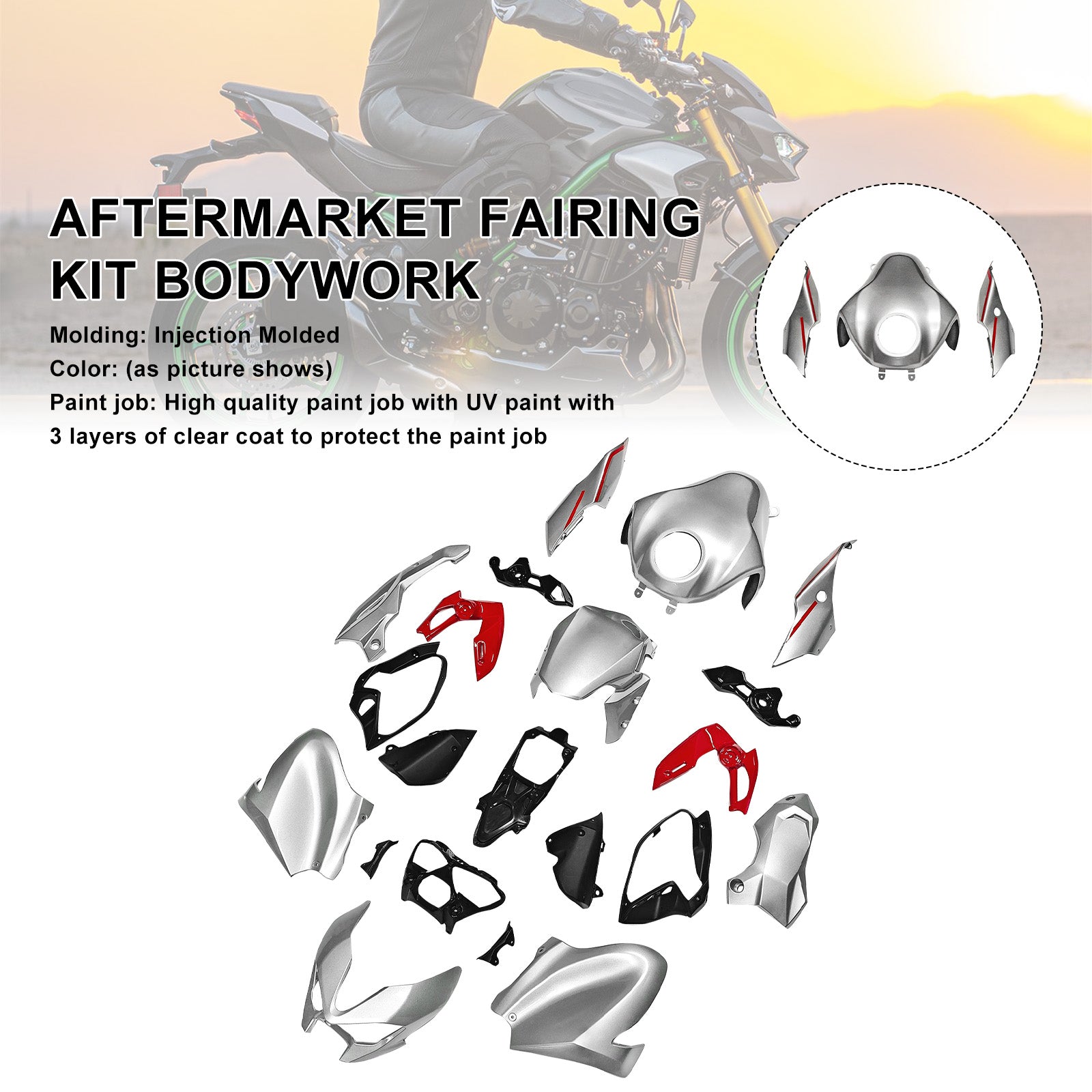 Amotopart 2025–2026 Kawasaki Z900 Verkleidungsset-Kollektion