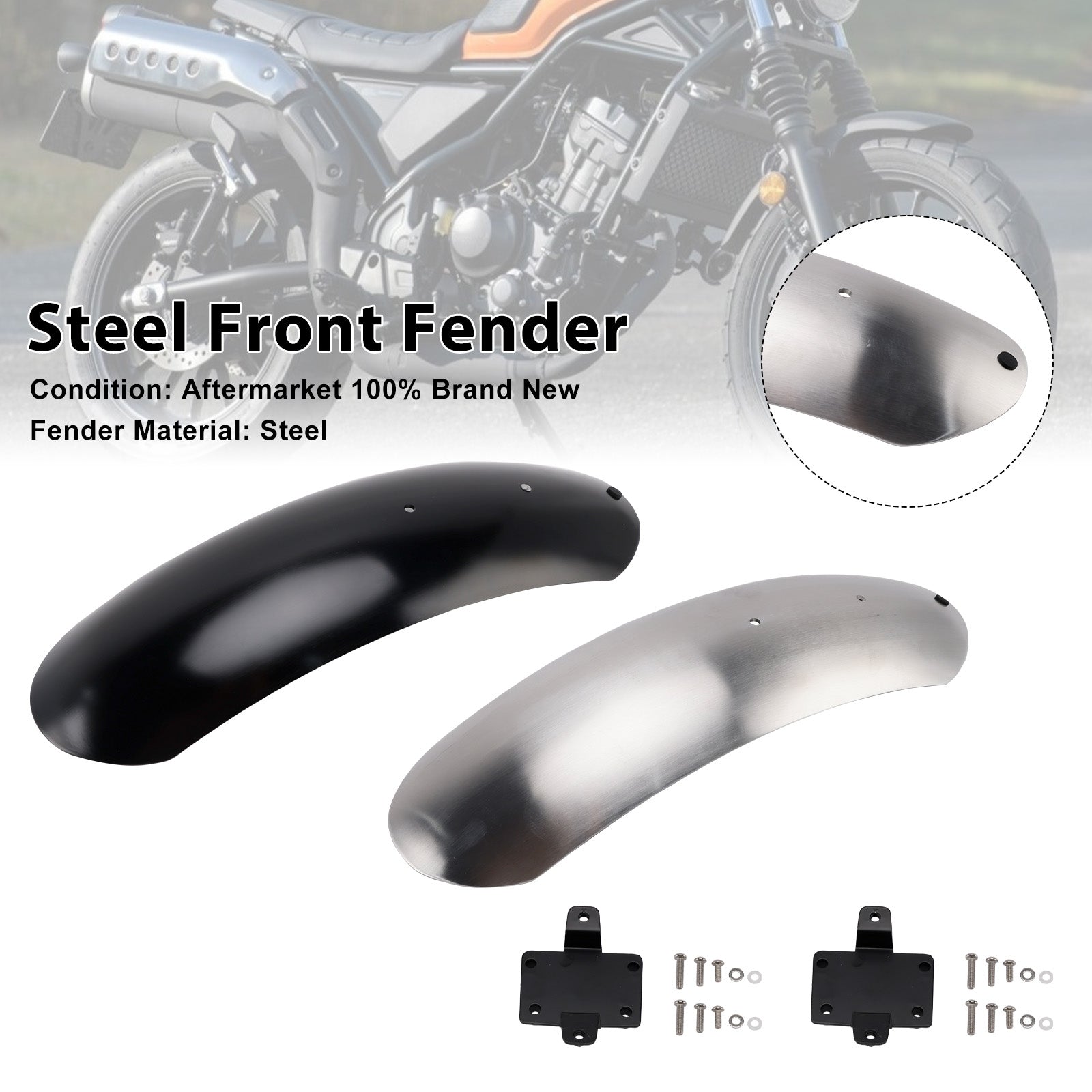 2023-2025 HONDA CL250 CL300 CL500 SCL500 Steel Front Fender Mudguard