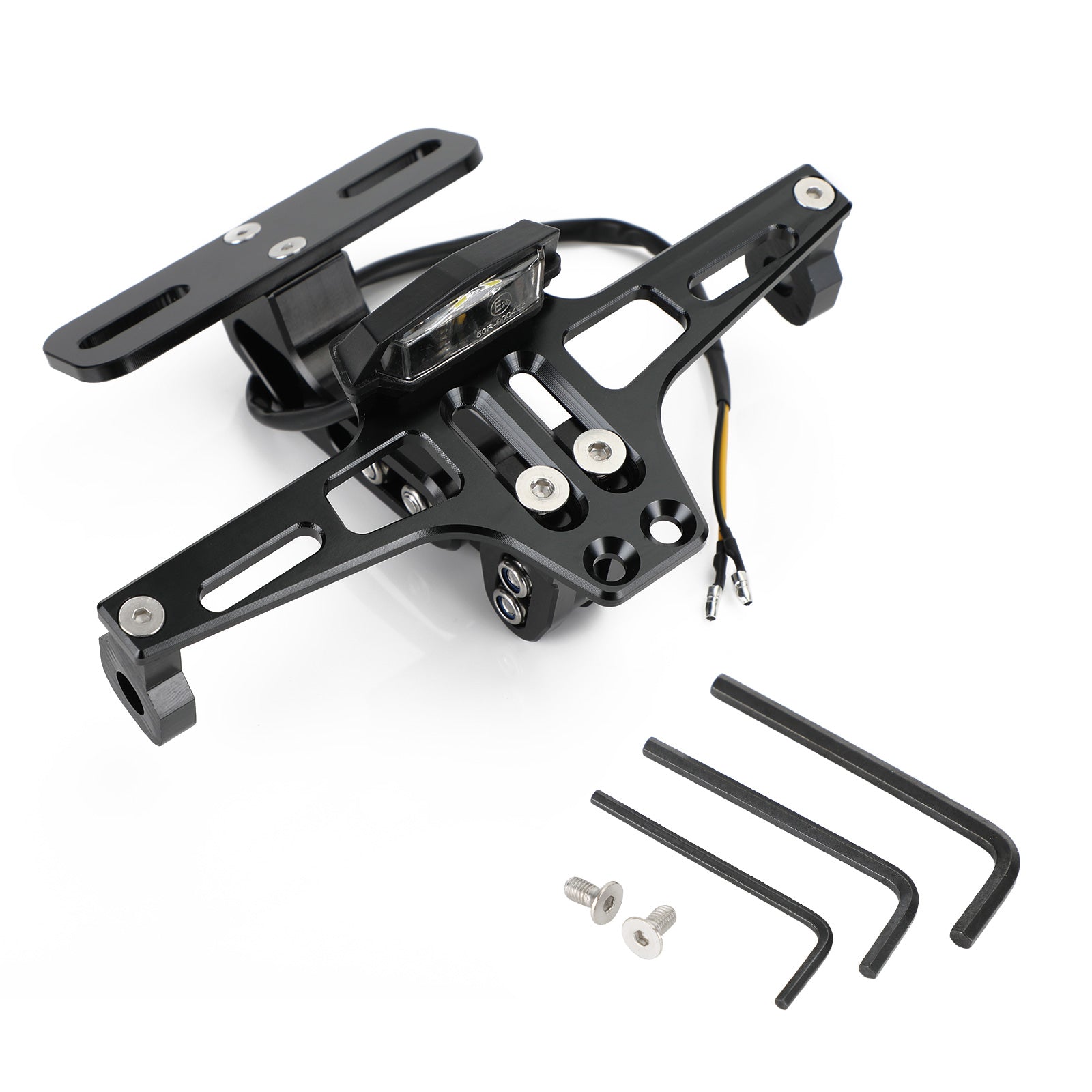 Yamaha BWS R25 R3 MSX Plaque d'immatriculation support Fender Eliminator Black