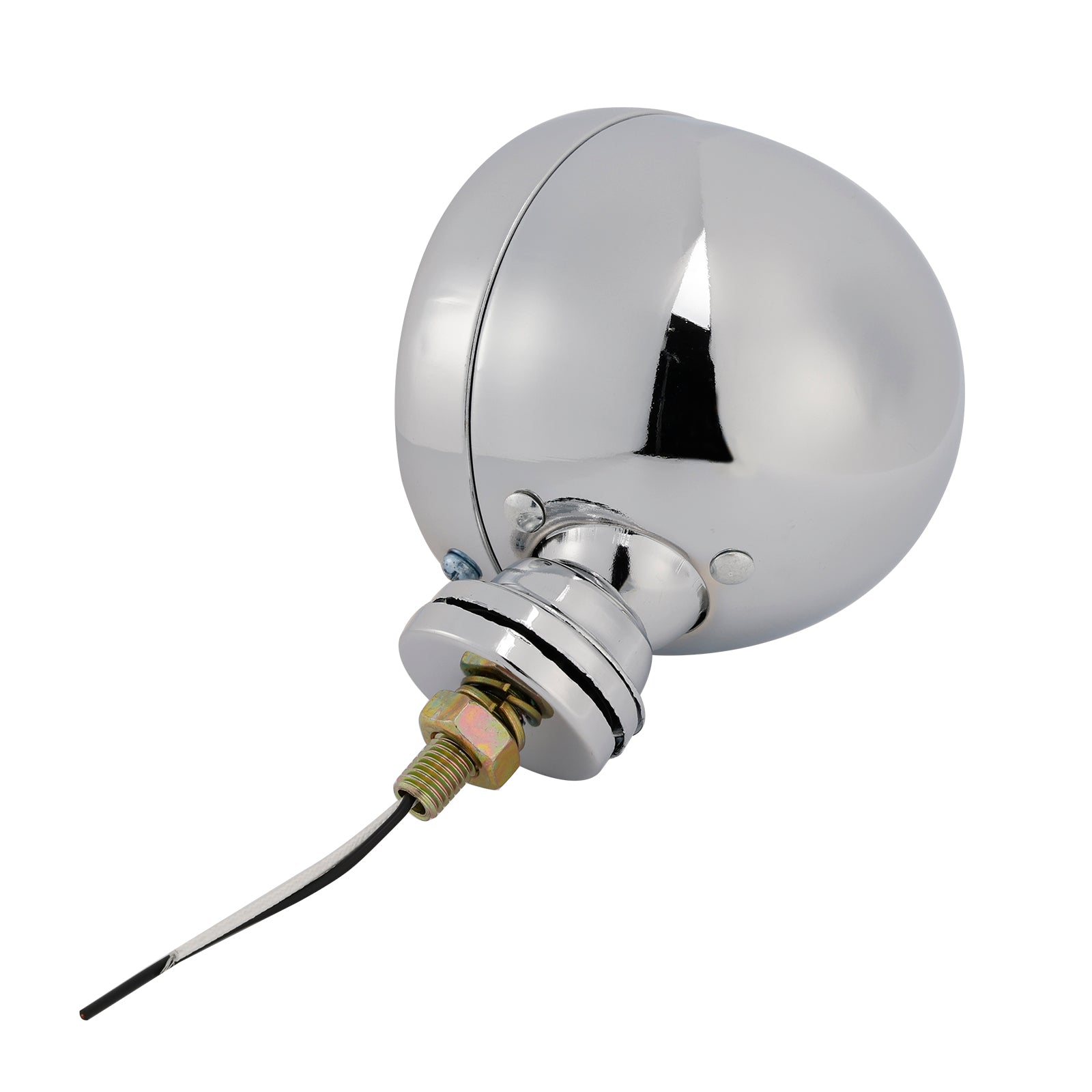 Motorcycle Headlight Lamp Spotlight Universal Coler Switch Chrome #D20