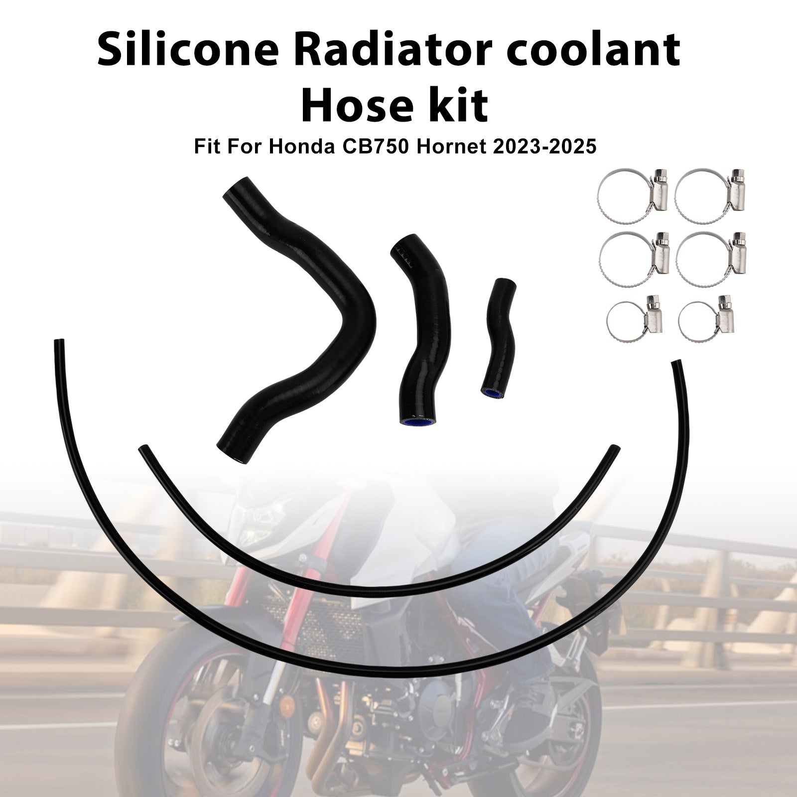 23-25 Honda CB750 Hornet XL750 Transalp Silicone Radiator coolant Hose