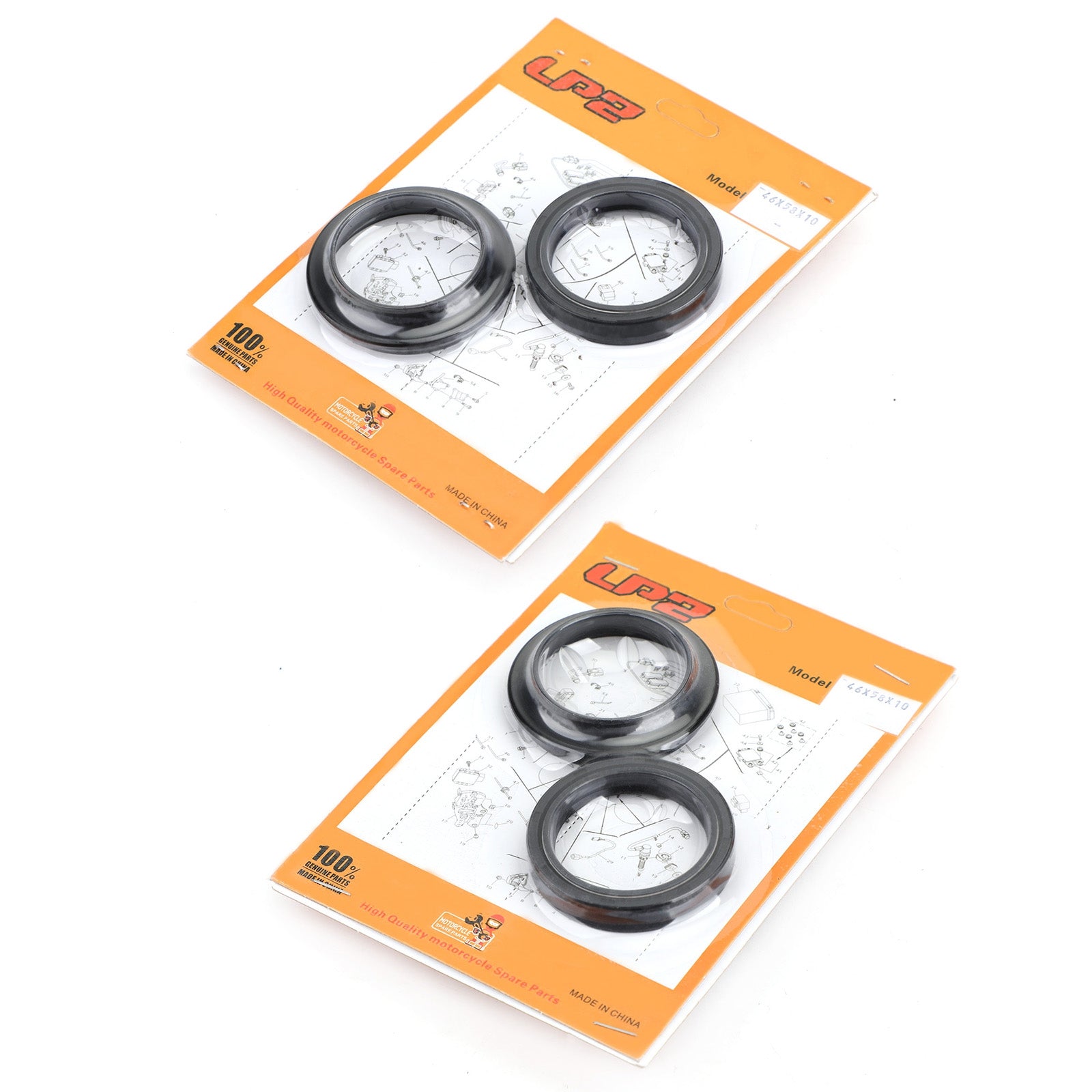 1998-2008 Kawasaki ZX600 ZX636 Ninja ZX-6R ZZ-R600 ZX-9R Fork Seal Dust Kit