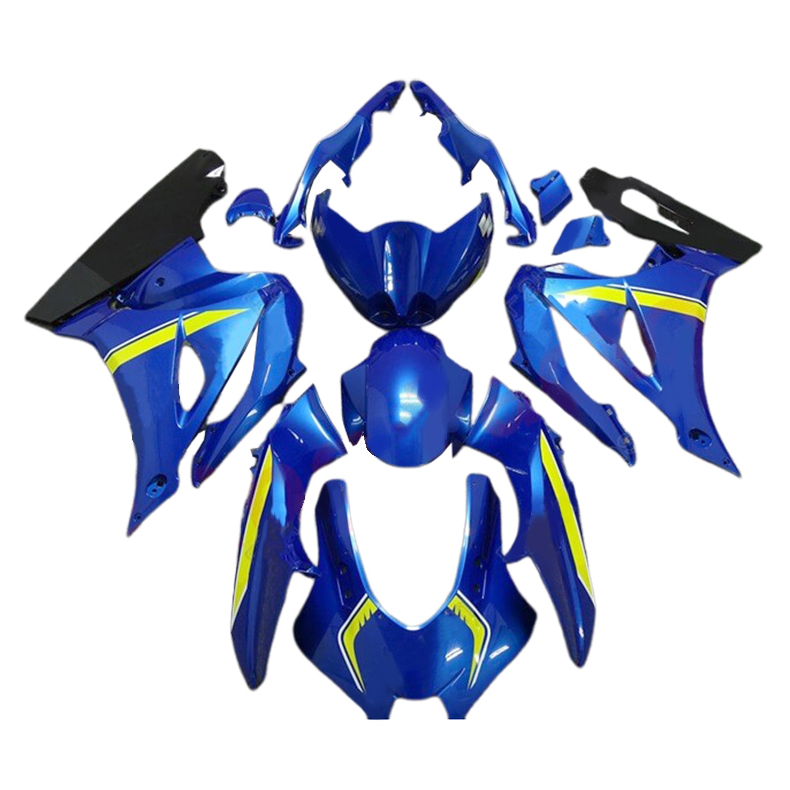 Amotopart 2017-2025 Suzuki GSXR1000 Blue Fairing Kit