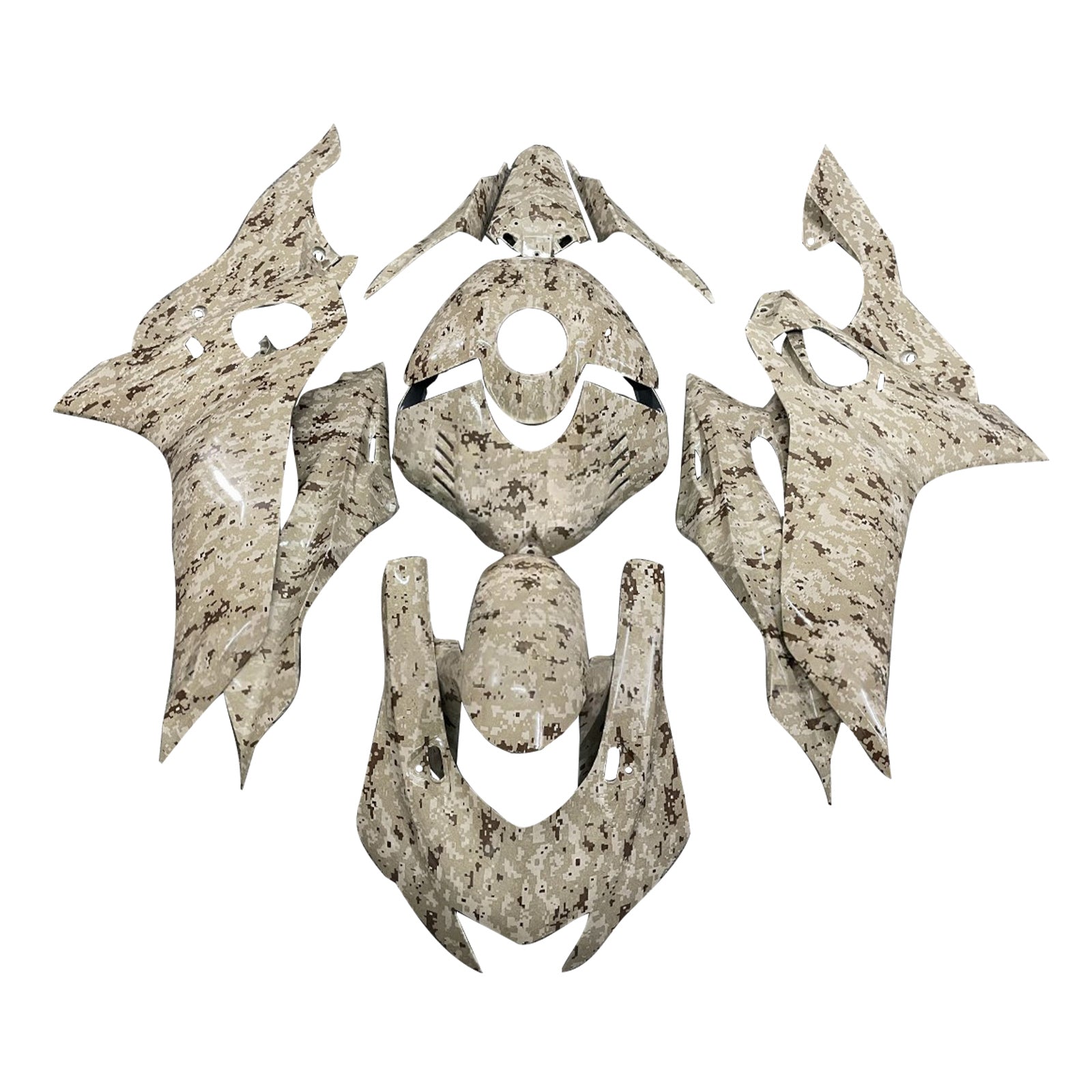 Amotopart 2017-2023 Yamaha YZF-R6 Camouflage Fairing Kit
