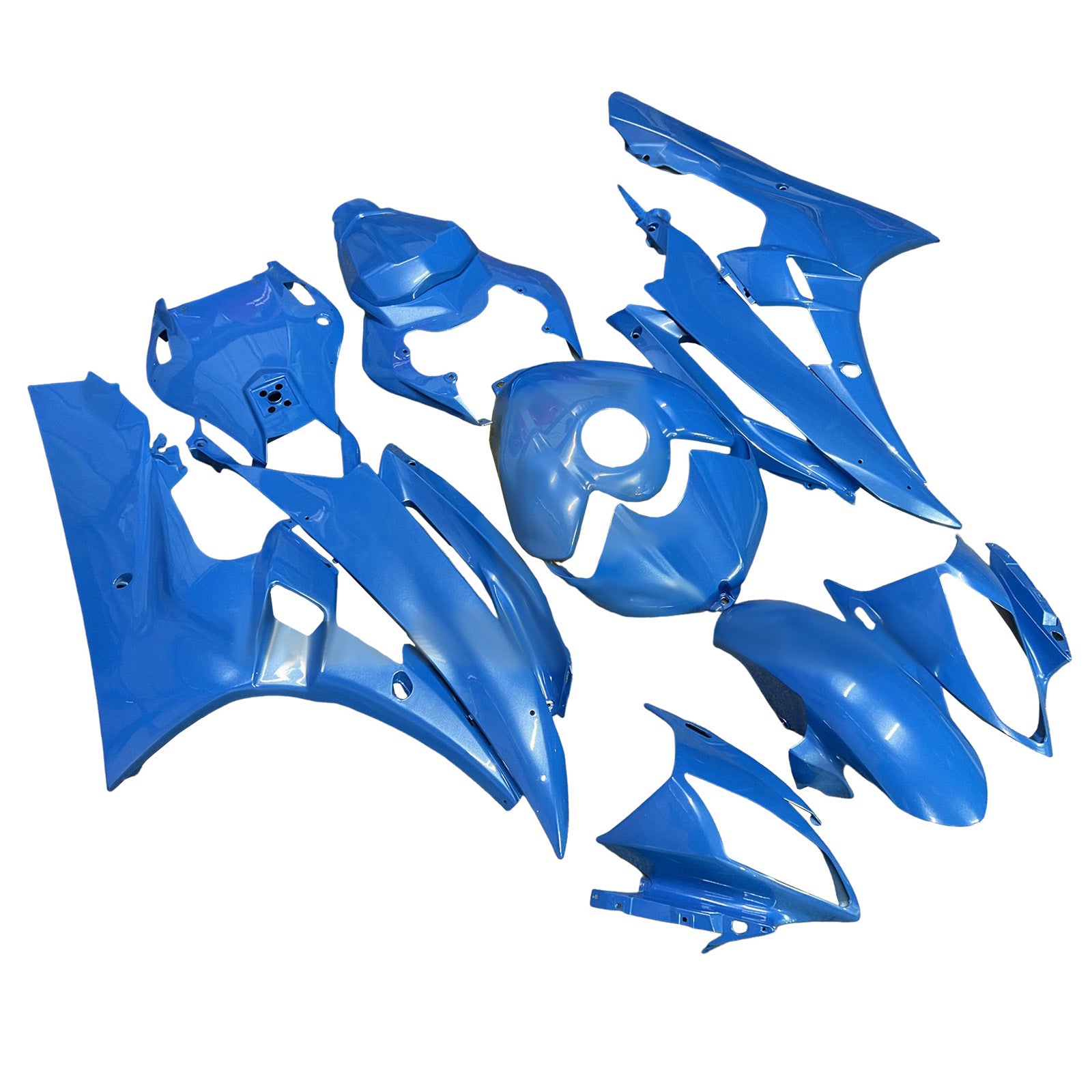Amotopart 2006-2007 Yamaha YZF-R6 Blue Fairing Kit