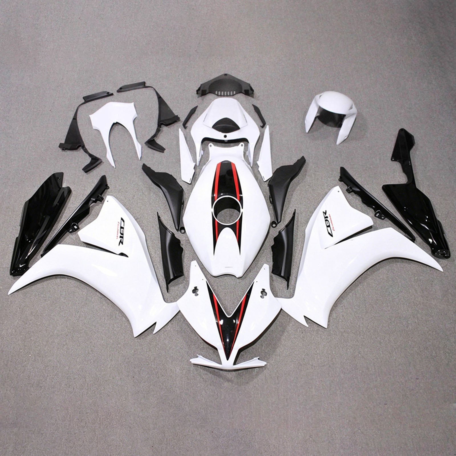 Amotopart 2012-2016 Honda CBR1000RR White/Black Fairing Kit