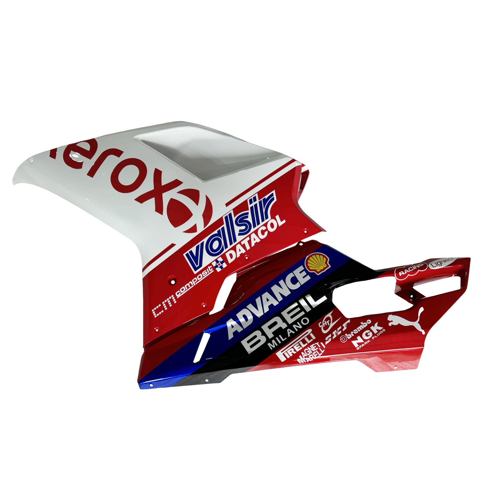 Amotopart 2007-2011 Ducati 1098/1198/848 Black White Red Blue Fairing Kit