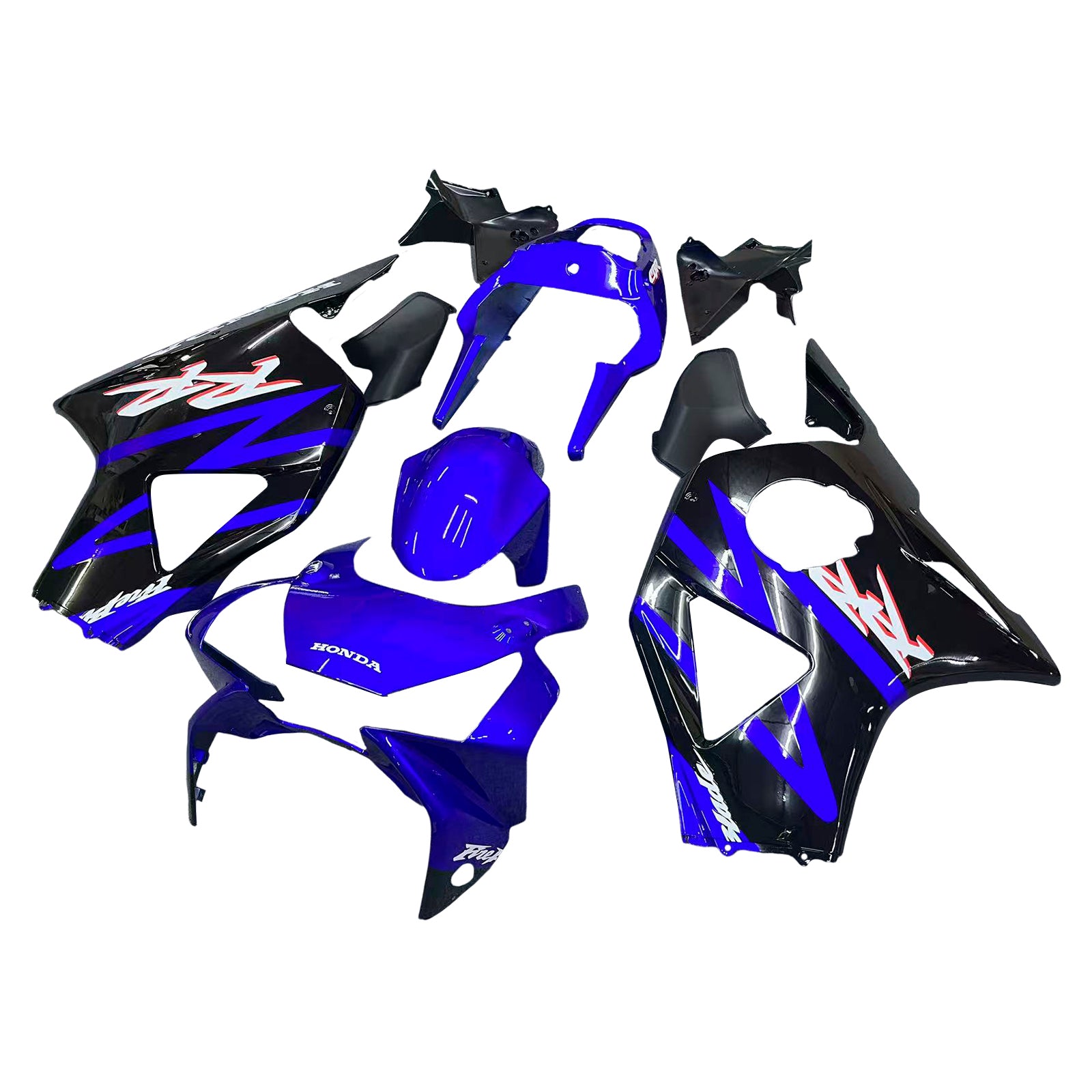 Amotopart 2002-2003 Honda CBR954 Glossy Blue Black Fairing Kit