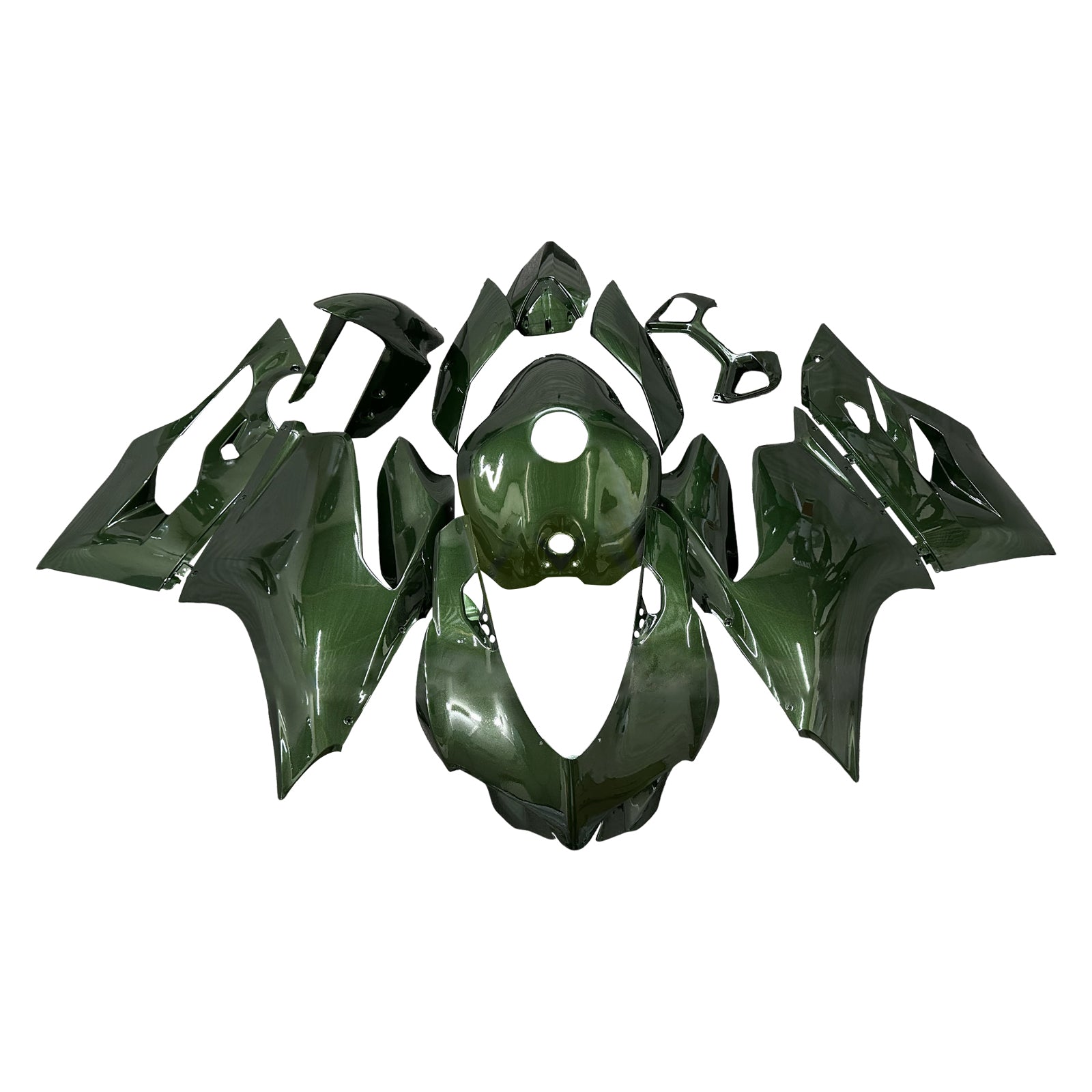 Amotopart 2012-2015 Ducati 899 Glossy Dark Green Fairing Kit