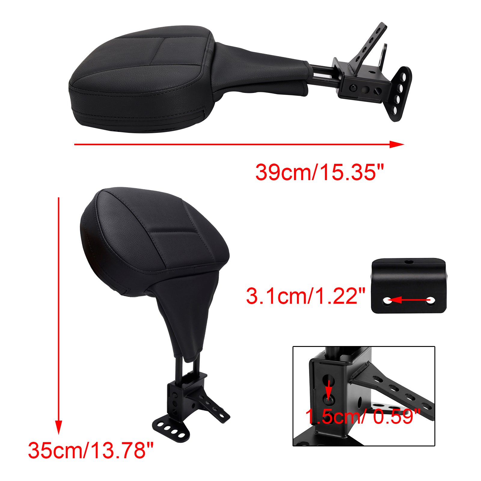 Street Electra Road Glide Road King Tri Glide 09-25 Driver Backrest pad