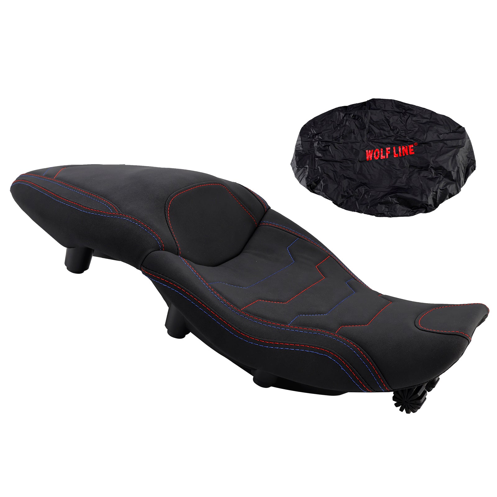 Rider Passenger Seat Front Rear Cushion -40Mm Blue For Bmw S1000Xr 20-24 M1000Xr