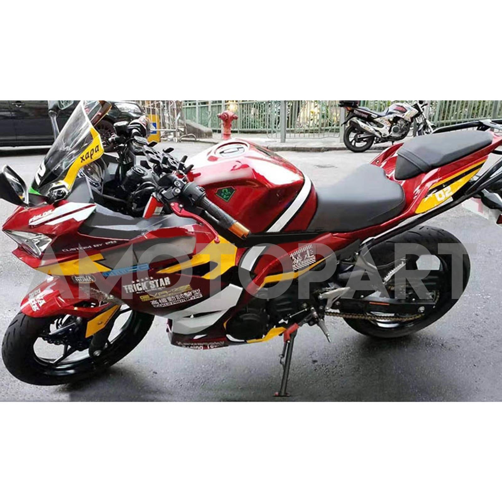 Amotopart 2018-2024 Kawasaki EX400/Ninja400 Fairing Kit Collection One