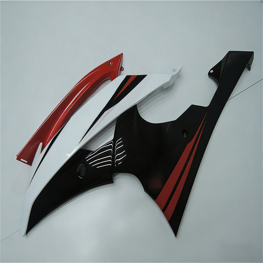 Amotopart 2008-2016 Yamaha YZF-R6 Black Red White Fairing Kit