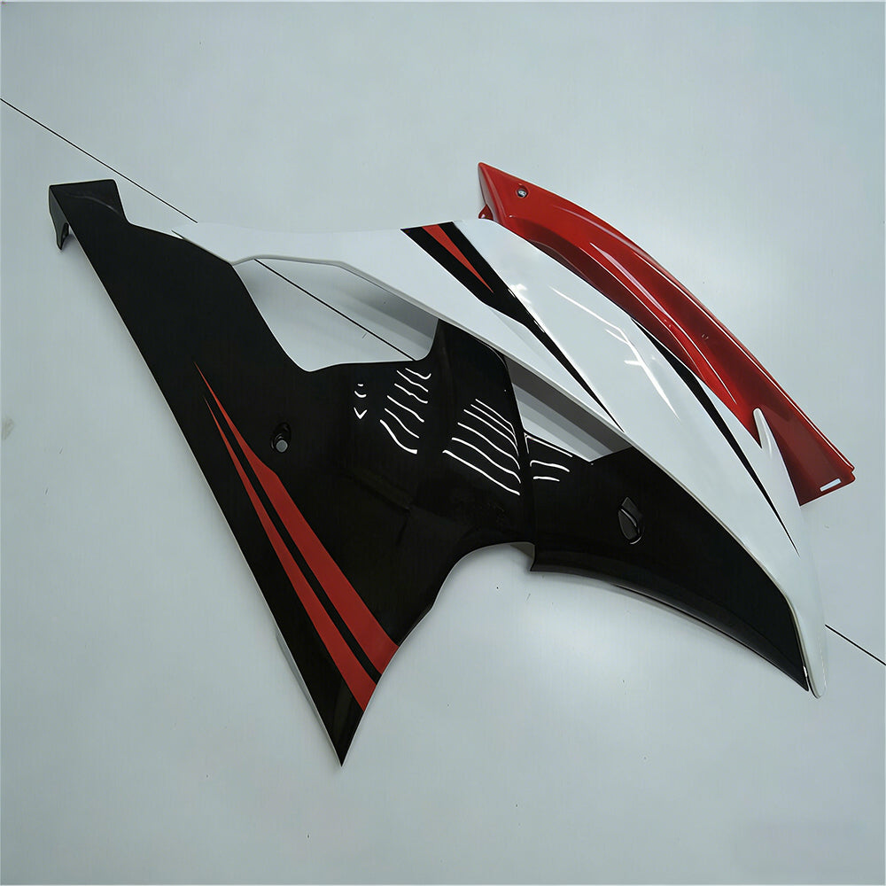 Amotopart 2008-2016 Yamaha YZF-R6 Black Red White Fairing Kit