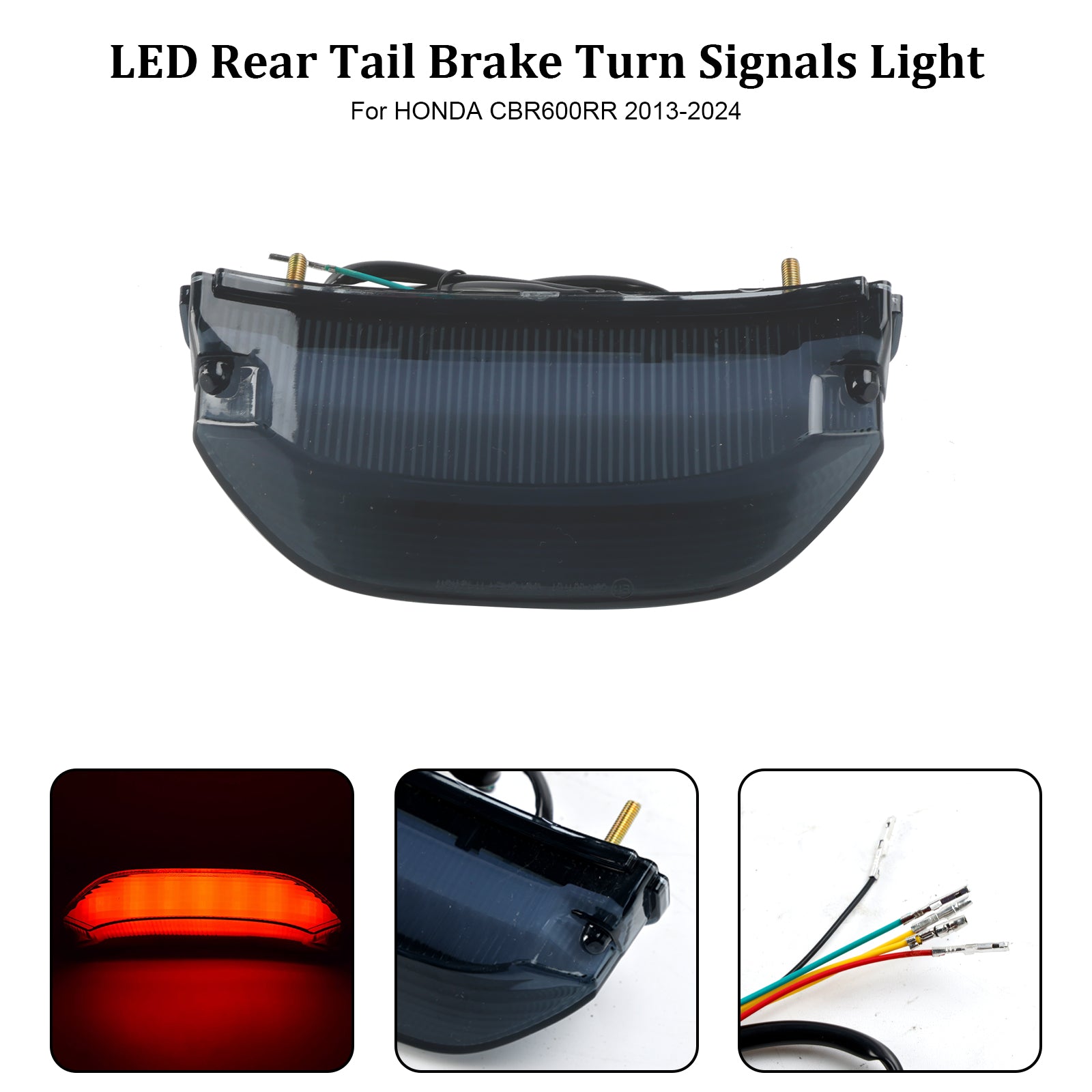 13-24 Honda CBR600RR LED Heckschwanzbremse drehen Signale Licht