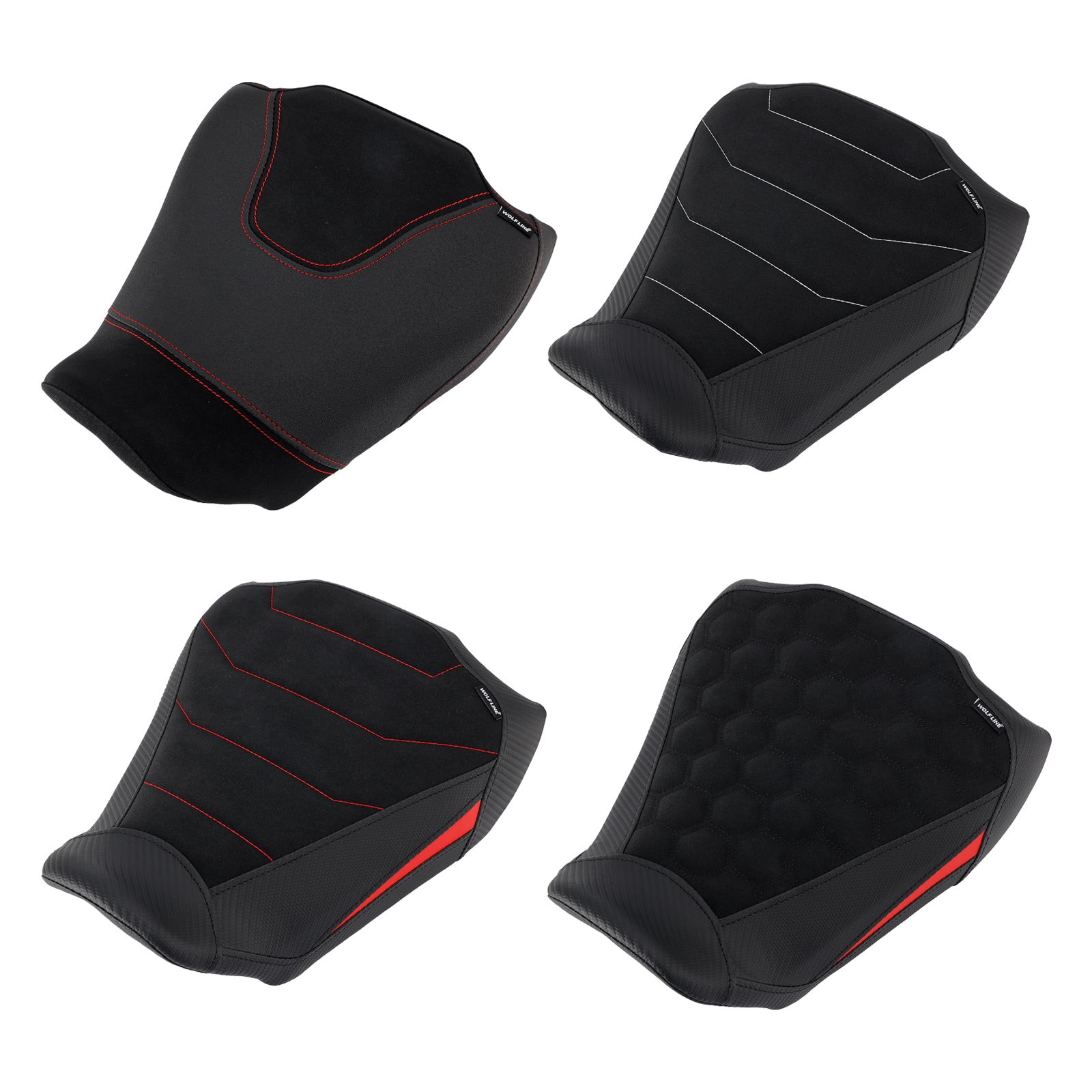 24-25 RedB Honda Cb650R Cbr650R Front Driver Raider Seat Pillion Saddle Reda