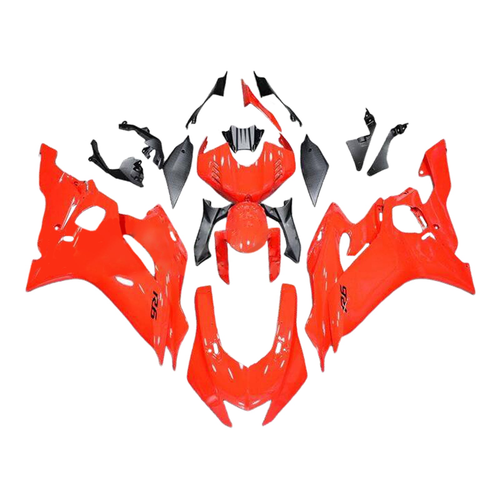 Kit carena Amotopart 2017-2023 Yamaha YZF R6 arancione lucido