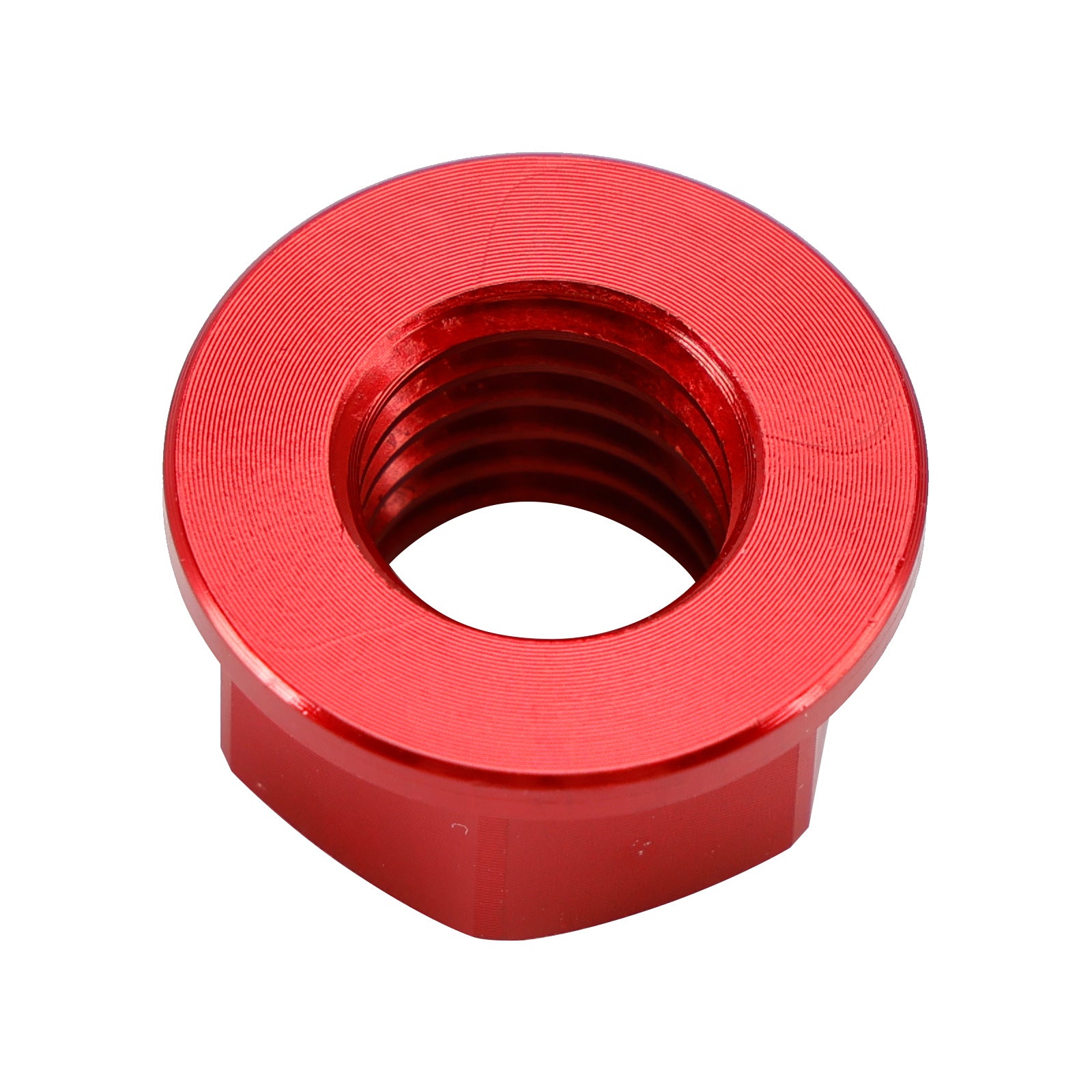 6 Pack Motorcycle Bike Aluminum Rear Sprocket Flange Nuts M10X1.5mm Red