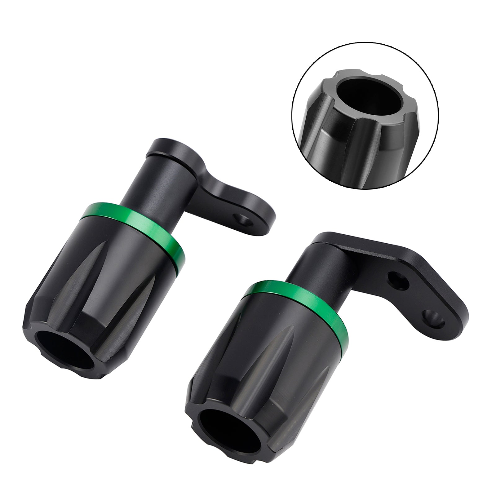 2024-2025 KAWASAKI ZX-6R ZX 6R CNC Anti-Crash Frame Sliders Protector Green