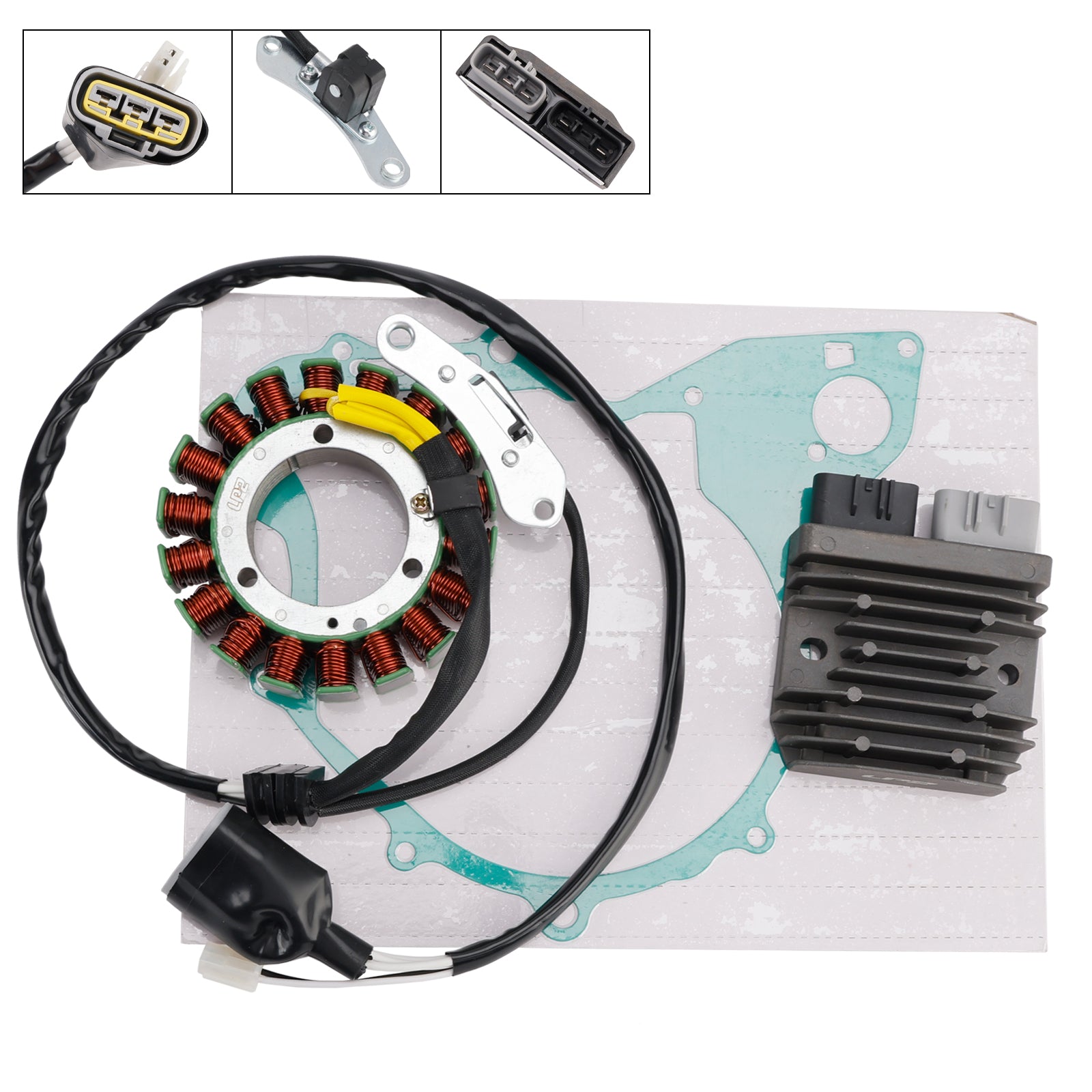 2010-2017 Yamaha XVS 400 C Drag Star Stator Regulator Rectifier & Gasket