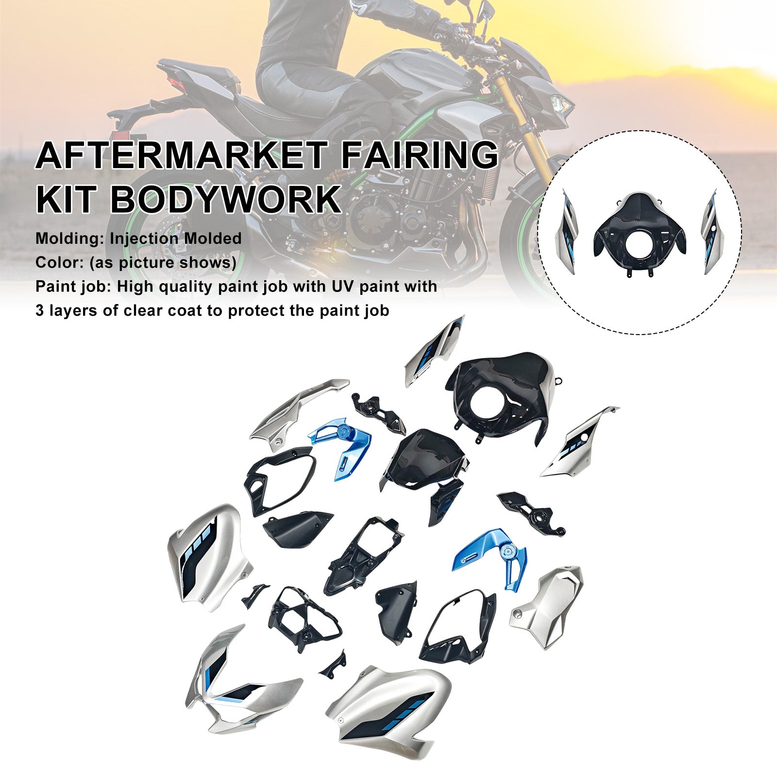 Amotopart 2025–2026 Kawasaki Z900 Verkleidungsset-Kollektion