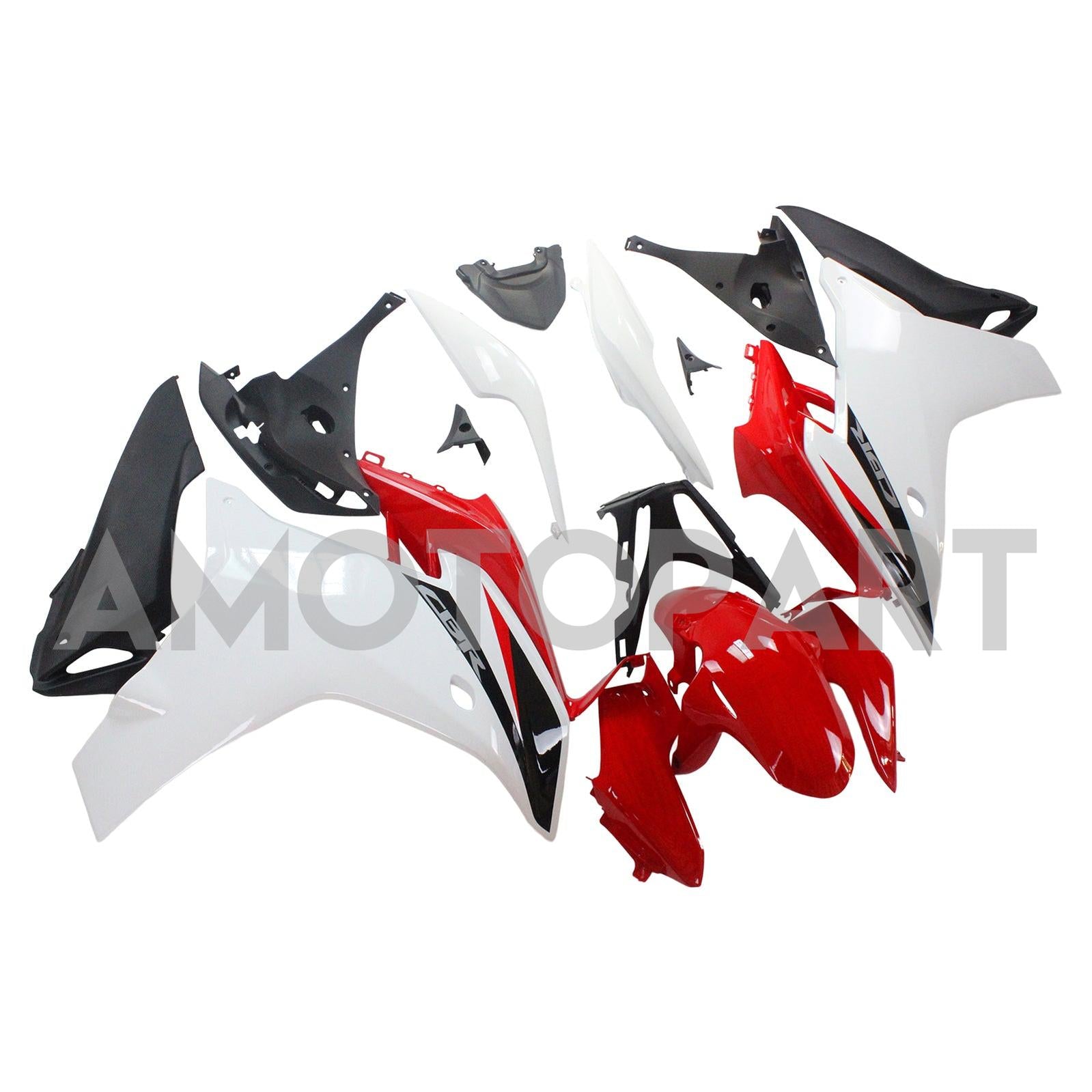 Amotopart 2011-2013 CBR600F Honda Red&White Fairing Kit