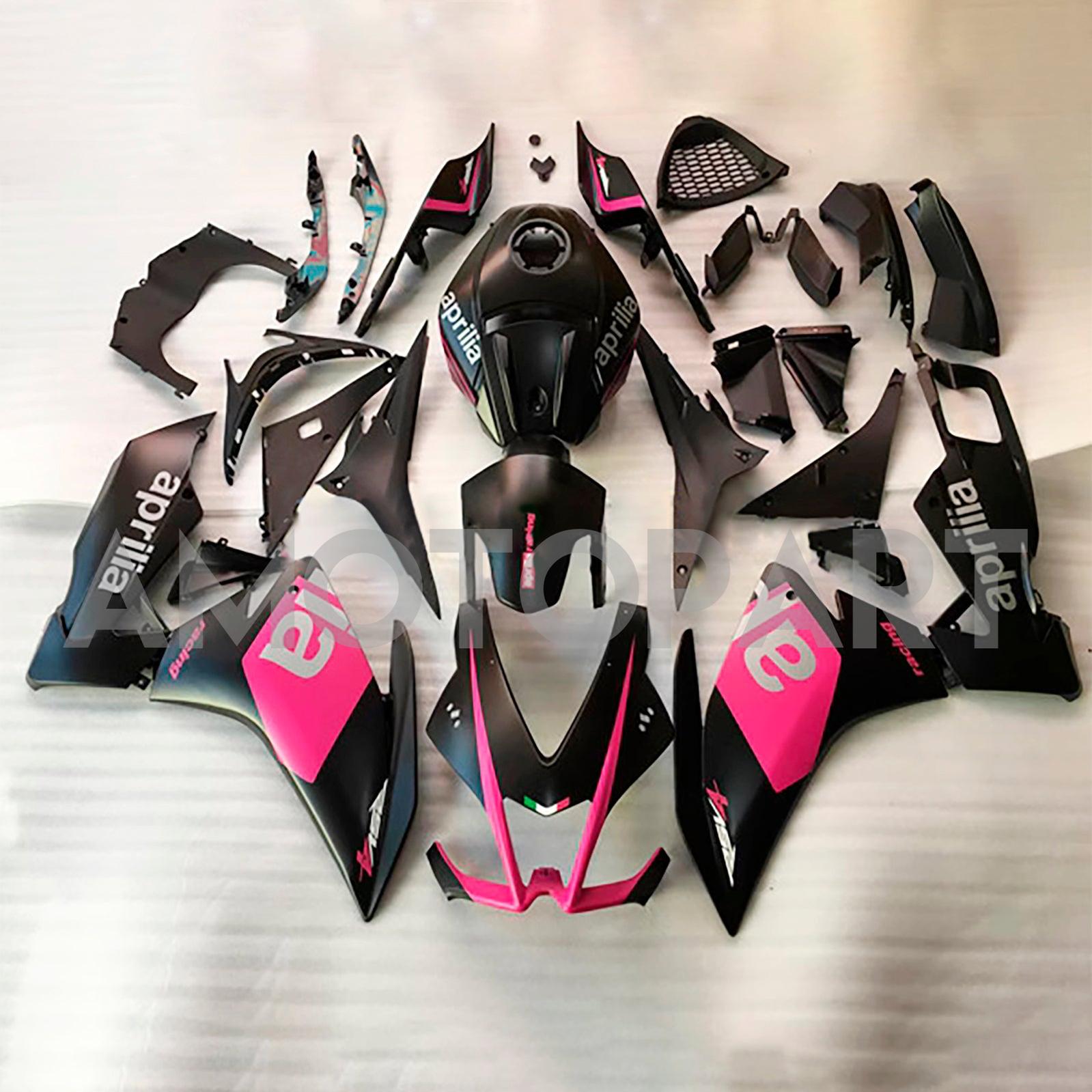Amotopart 2006-2011 Aprilia RS125 Black Pink Fairing Kit