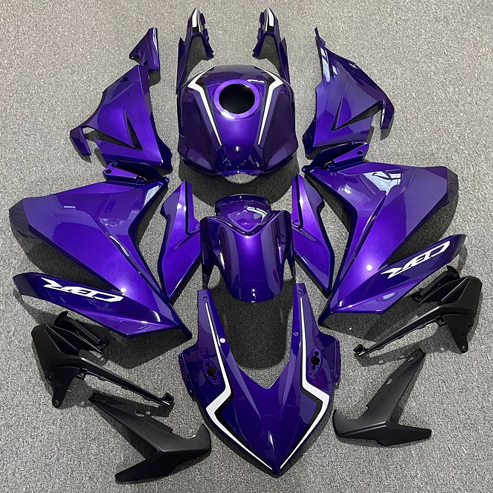 Amotopart 2022-2023 Honda CBR500R Purple Fairing Kit