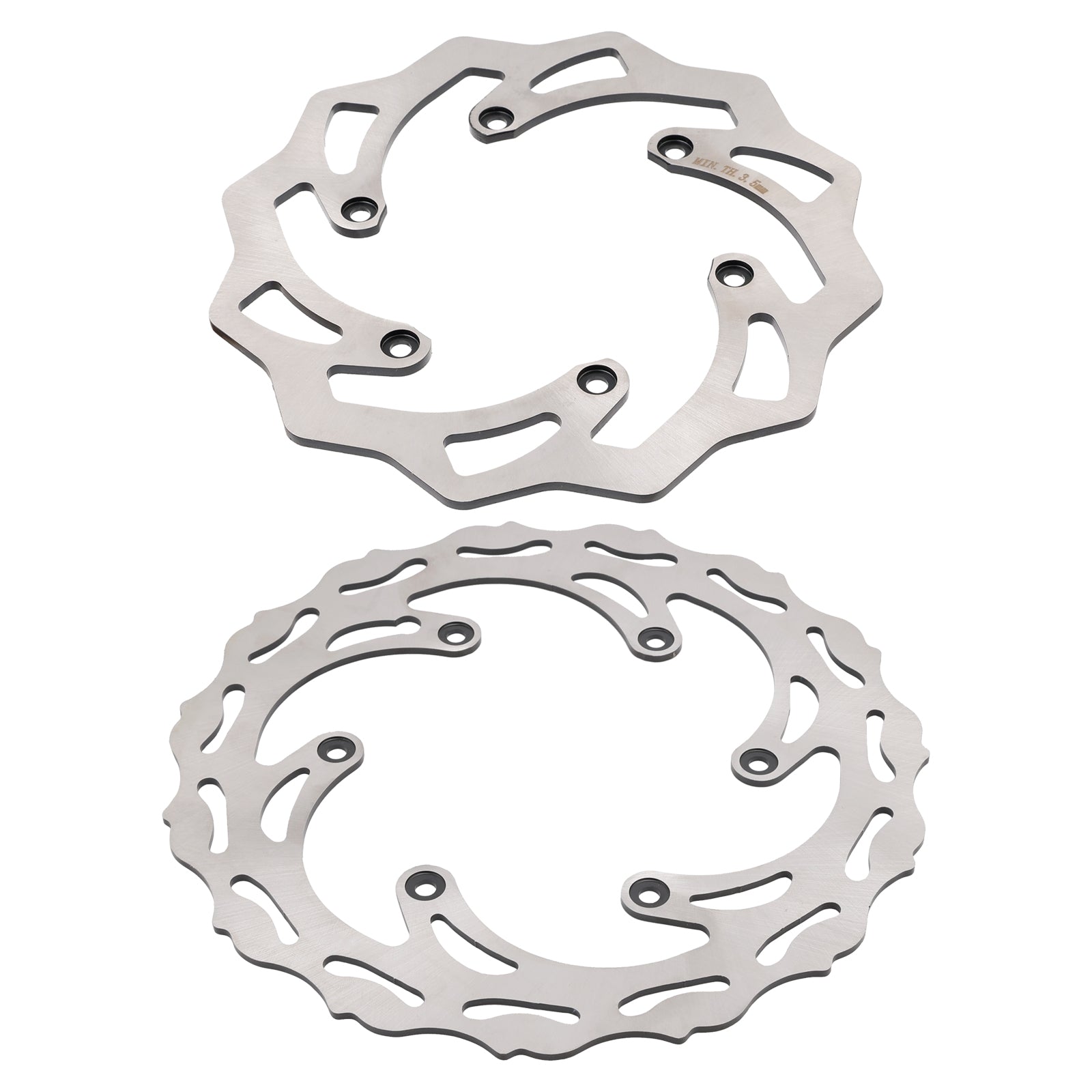 125 150 200 250 300 350 400 450 520 EXC XC MX SX Front Rear Brake Disc Set