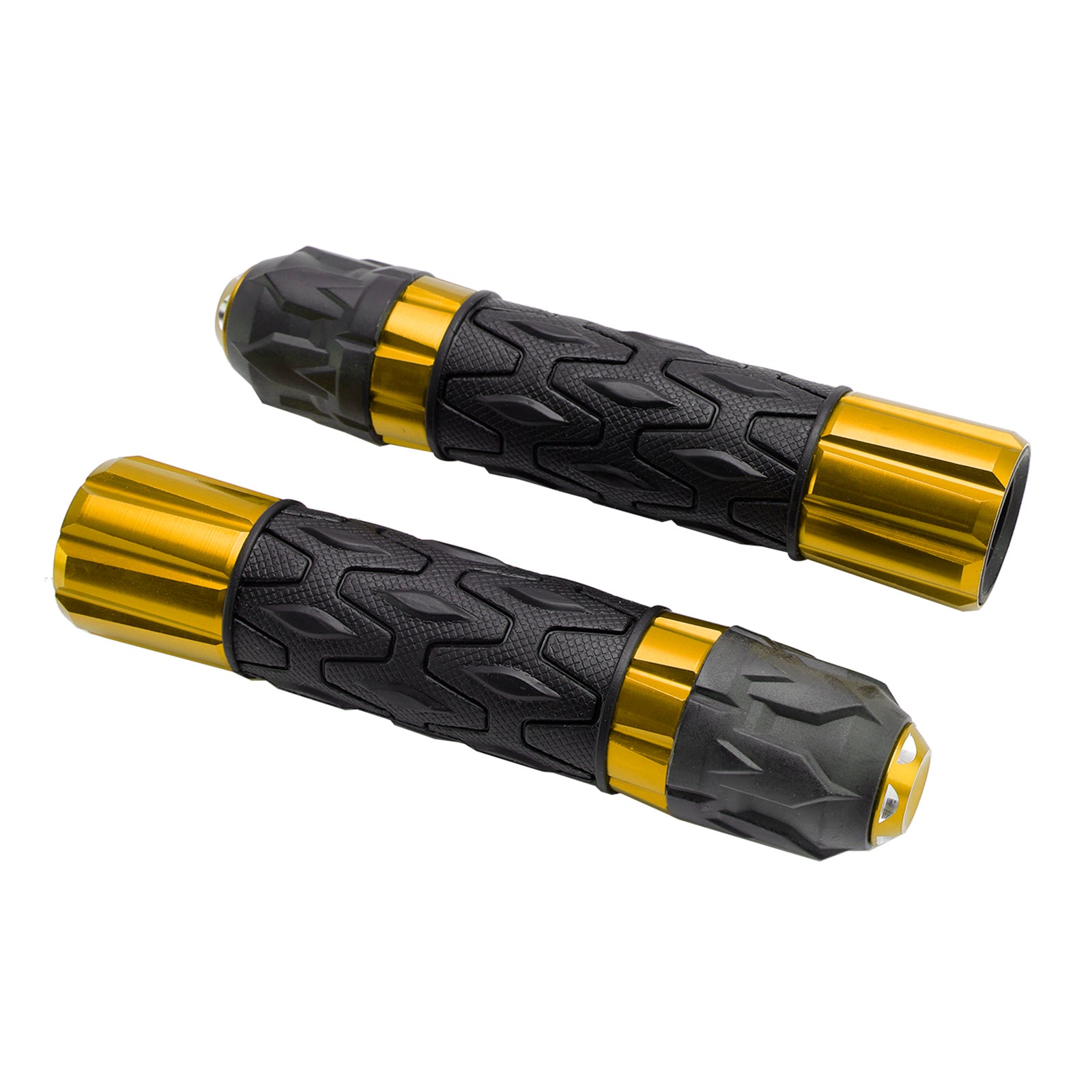 7/8"/22Mm Motorcycle Handle Bar Hand Grips Cnc Universal Red For Motorcycles Silver