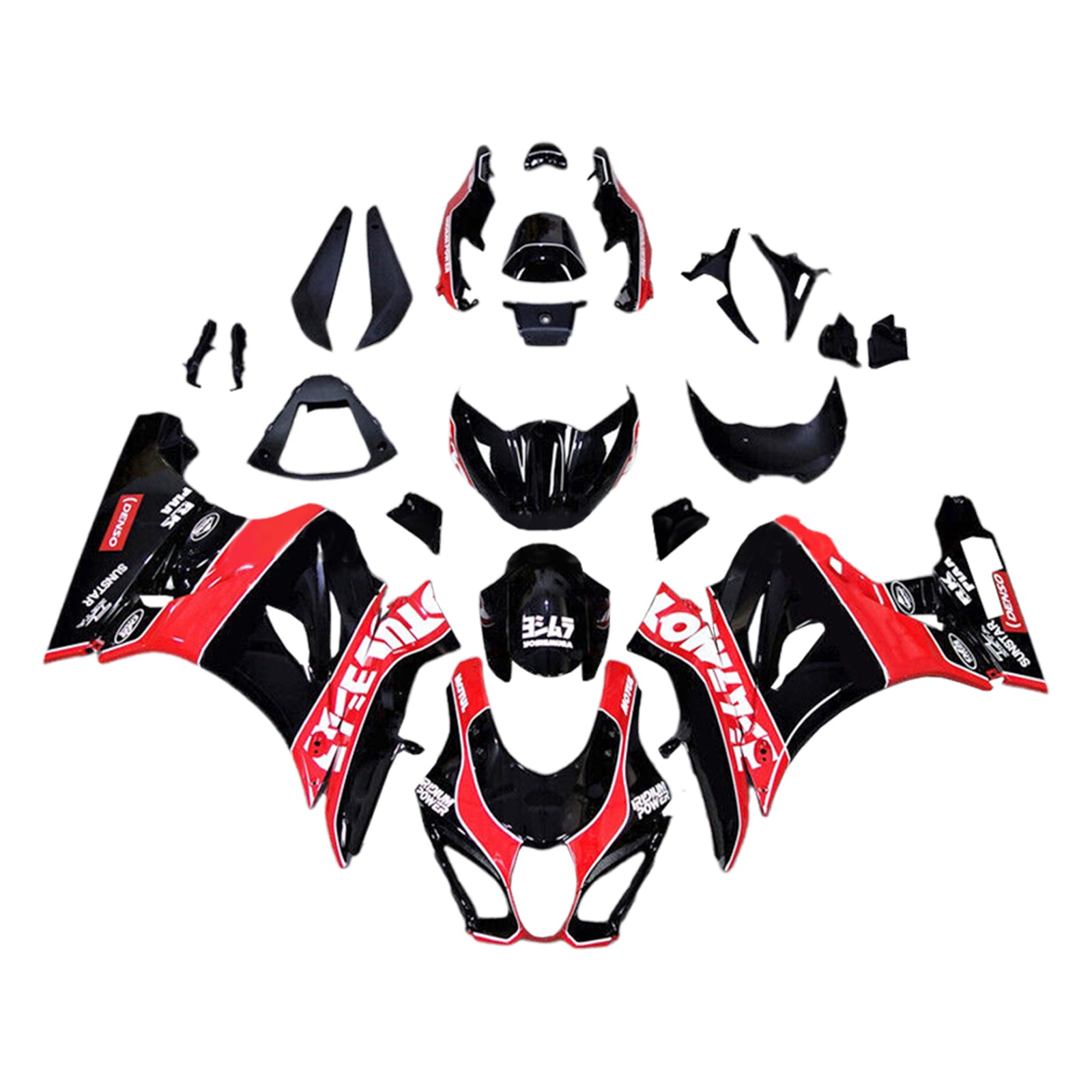 Amotopart 2017-2025 K17 GSXR1000 Suzuki Black&Red Fairing Kit