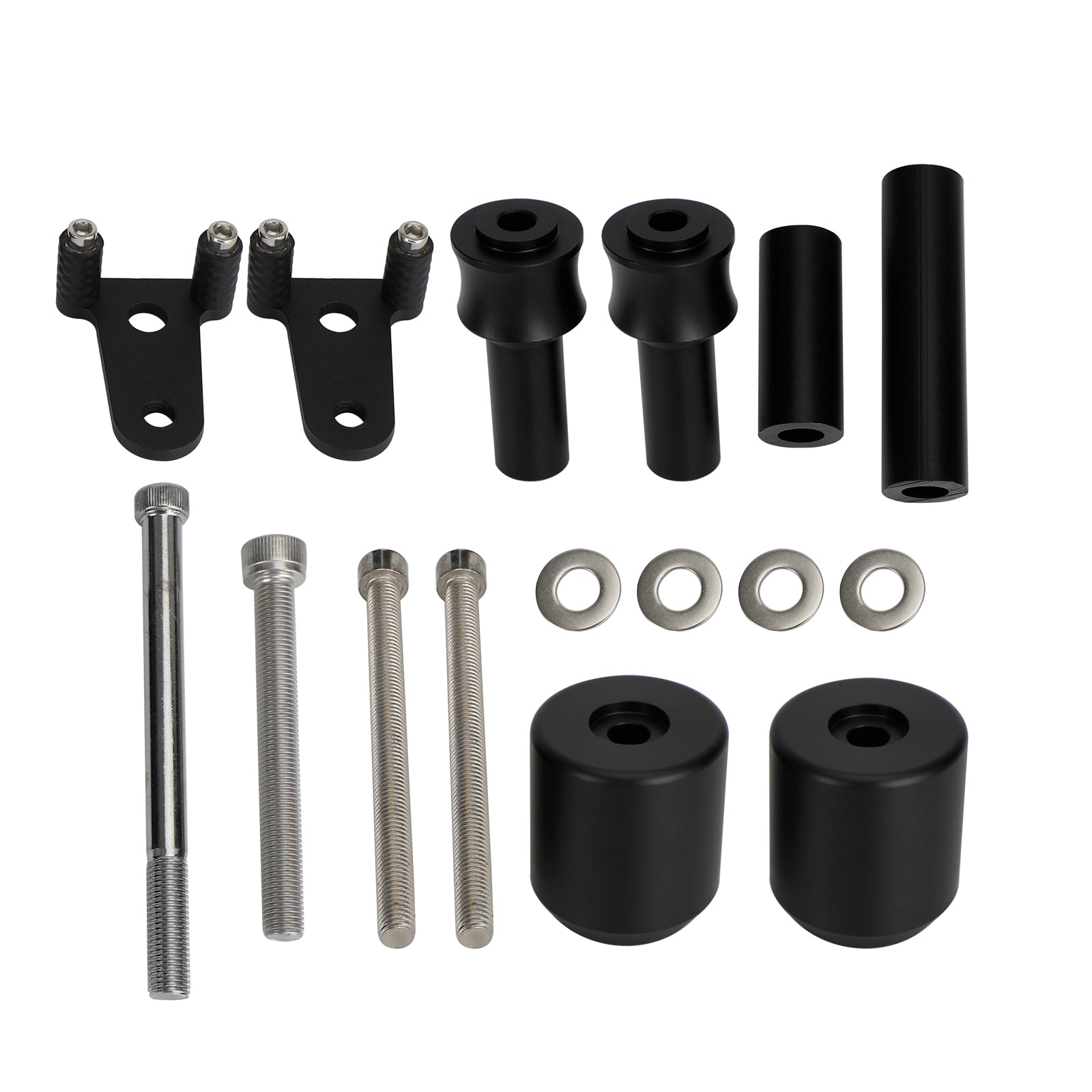 18-21 Kawasaki Ninja Z400 Aluminium Frame Crash Sliders Beskyttelse Sort