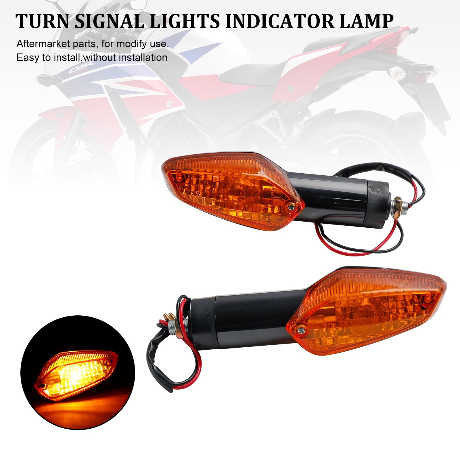 Honda CBR 250R 300R CBF 125 150 CB300 Turn Signal Lights Indicator Lampe
