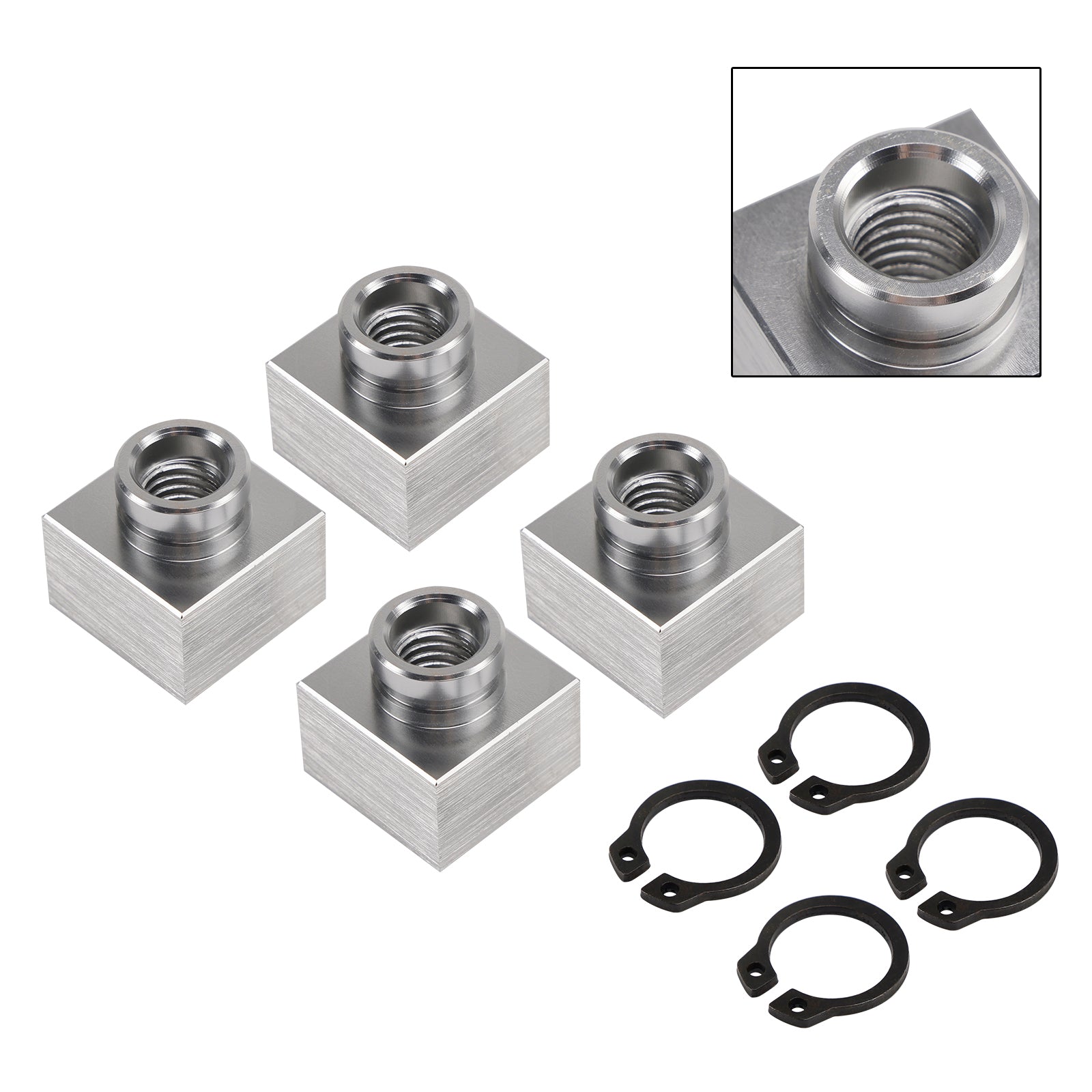 Triton Xt & Lt 4X Set Snowmobile Trailer Insert Nut & Snap Ring 04414 03400
