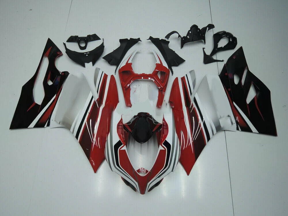 Zestaw owiewek Amotopart 2012-2015 Ducati 899, biały, czerwony, czarny