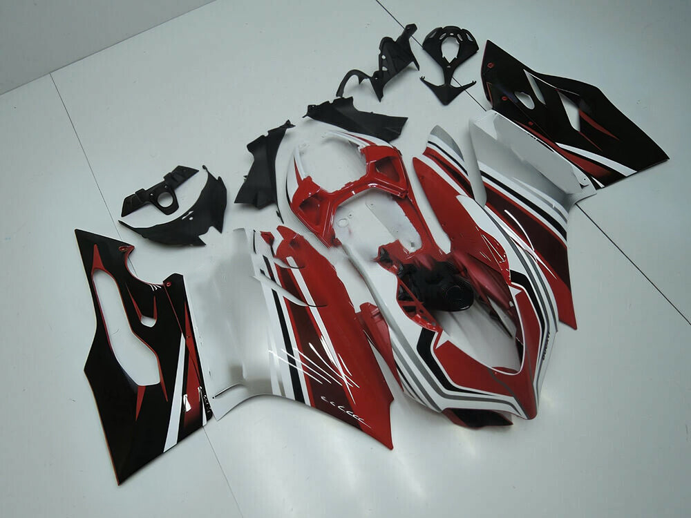 Amotopart 2012-2015 Ducati 899 White Red Black Fairing Kit