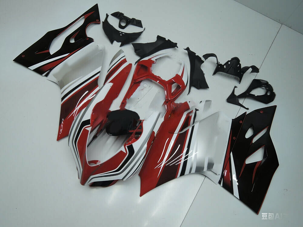Zestaw owiewek Amotopart 2012-2015 Ducati 899, biały, czerwony, czarny