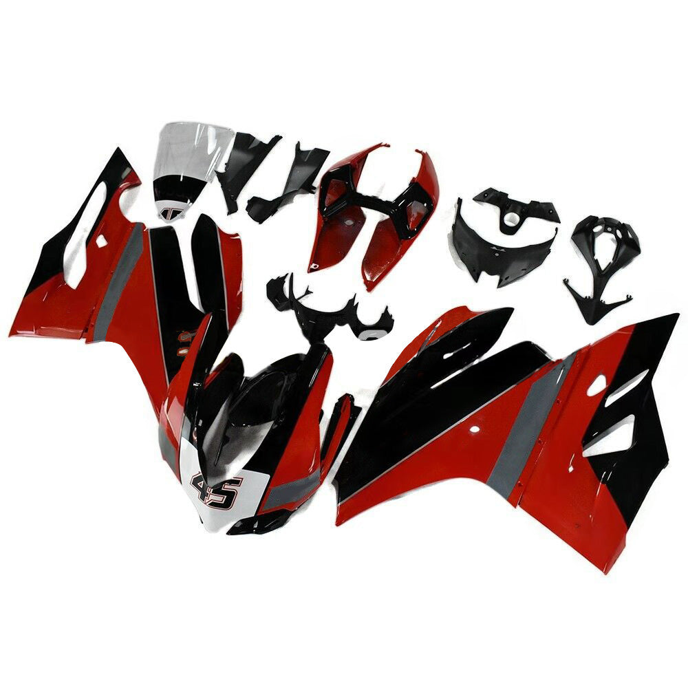 Amotopart 2012-2015 Ducati 899 Red Black Fairing Kit