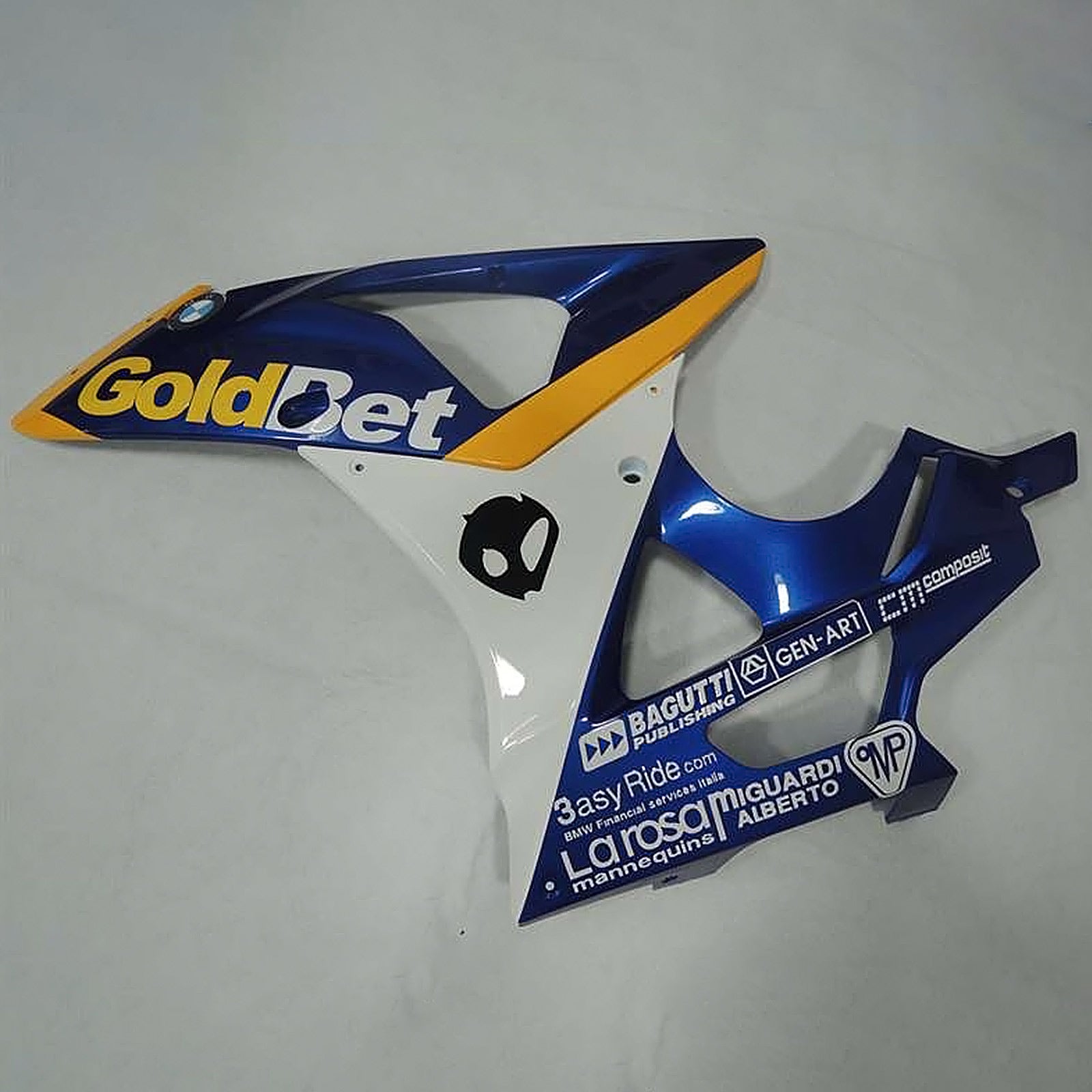 Amotopart 2009-2014 BMW S1000RR Kit de carénage jaune blanc bleu