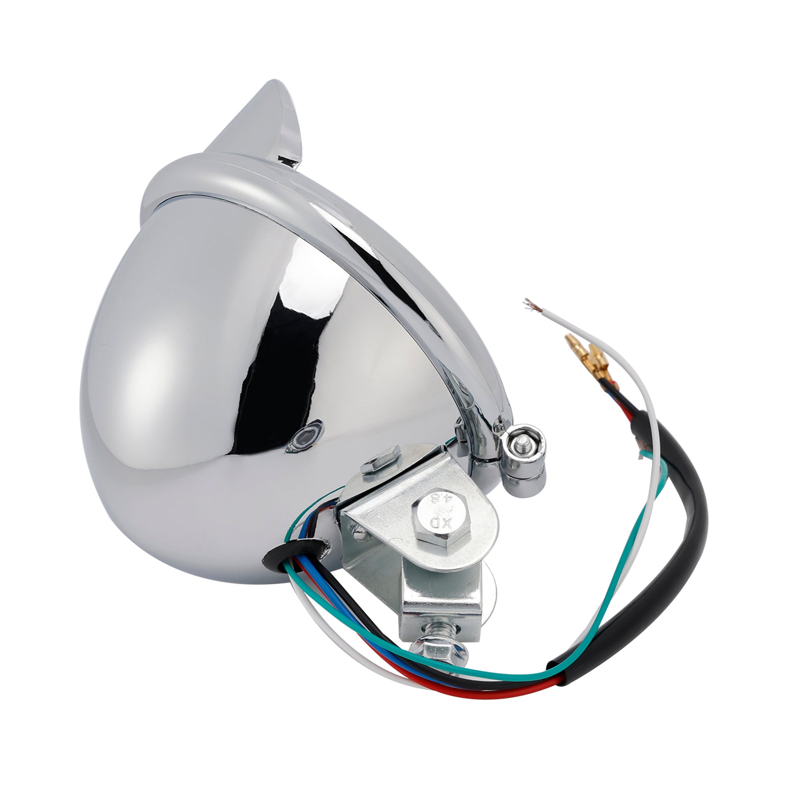 Motorcycle Scooter Motorcycle Spotlight Headlight Fog Beam Chrome #D22