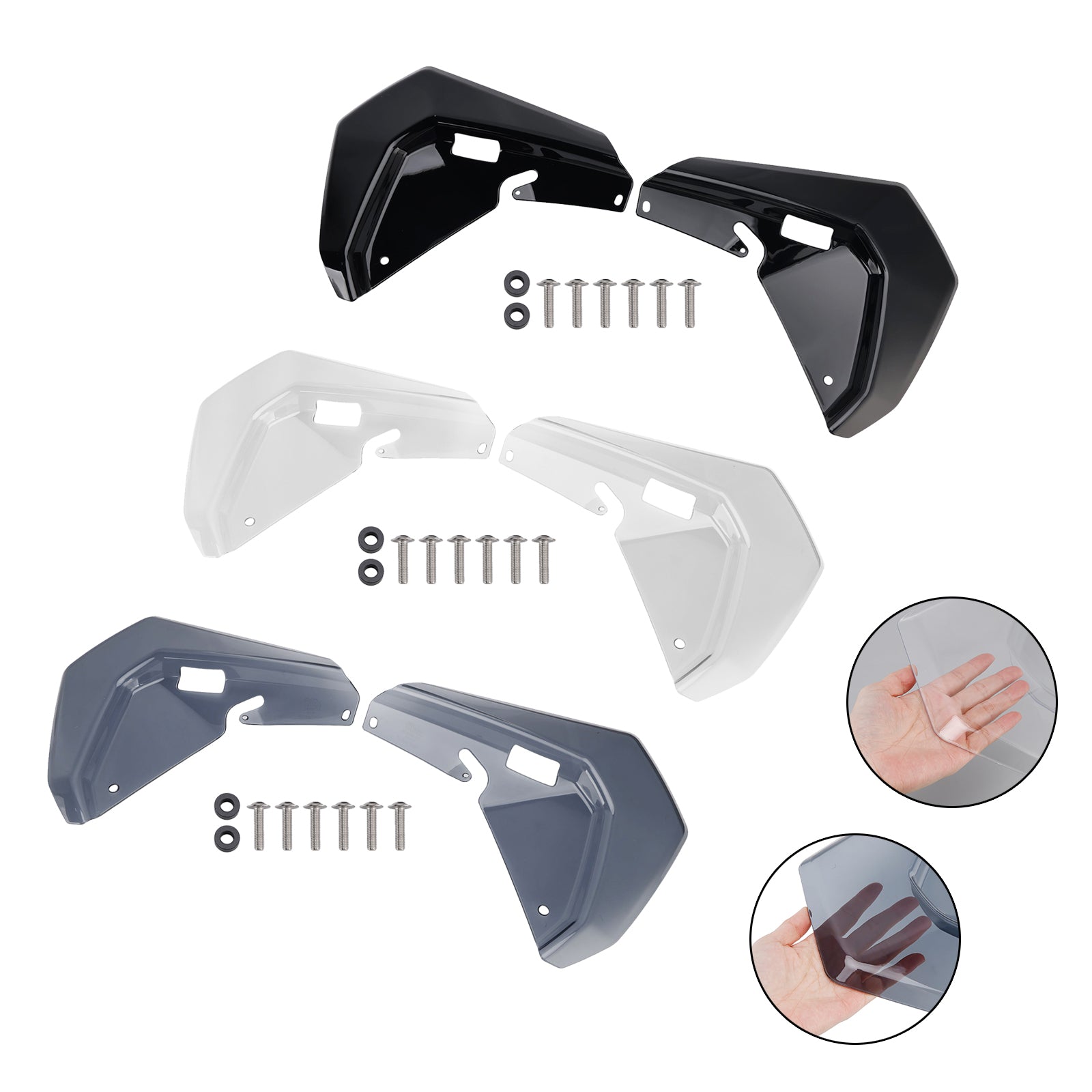 2025-2026 BMW R1300GS ADV Windshield Plate Side Panels