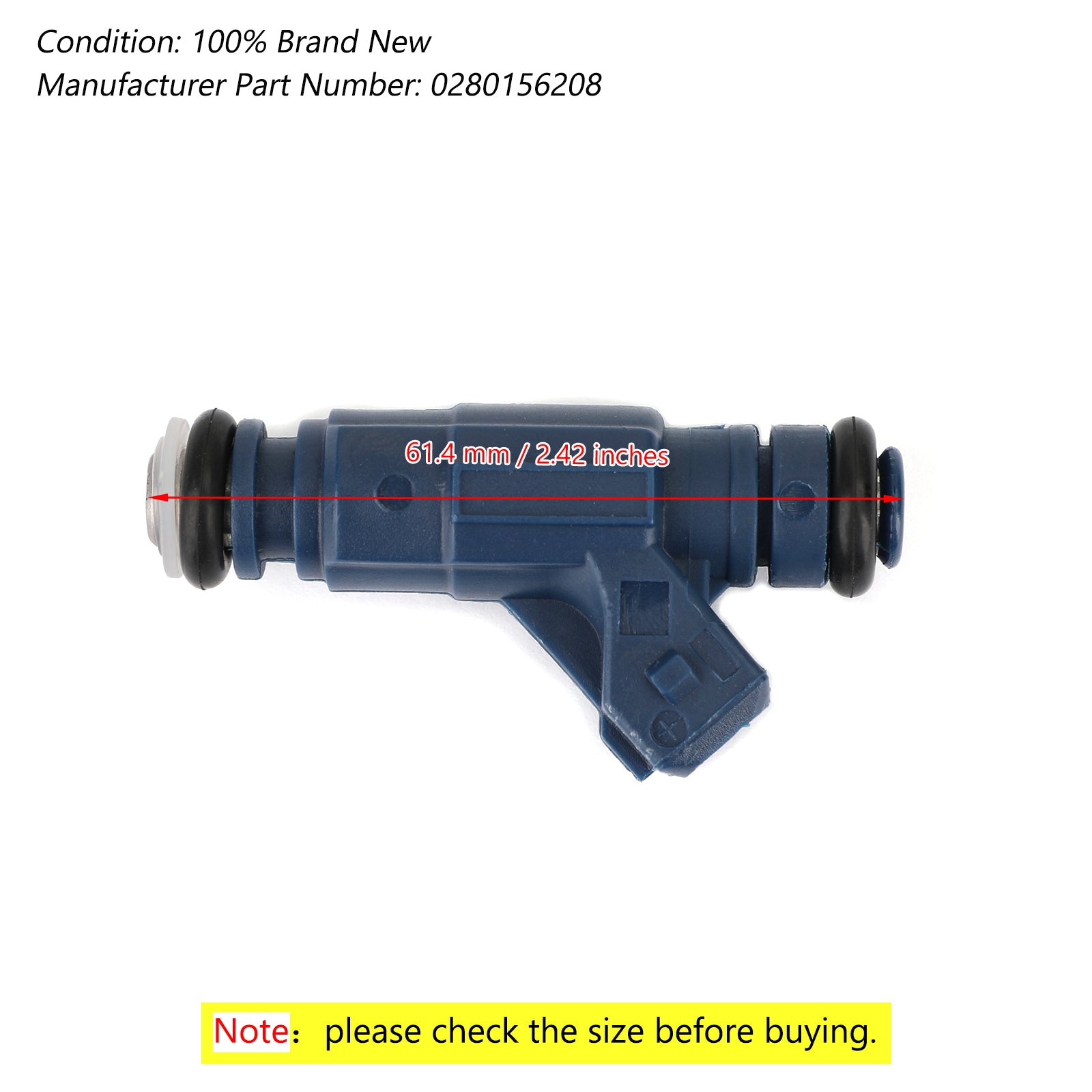 2X Polaris RGR 700 800 Sportsman 800 700 Fuel Injectors 0280156208 1253558