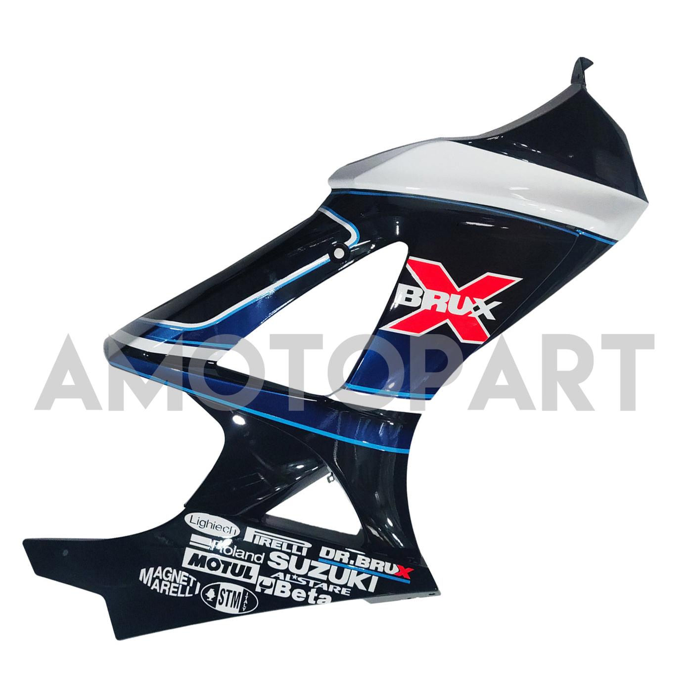 Amotopart 2007-2008 Suzuki GSXR1000 Black White Yellow Fearing Kit