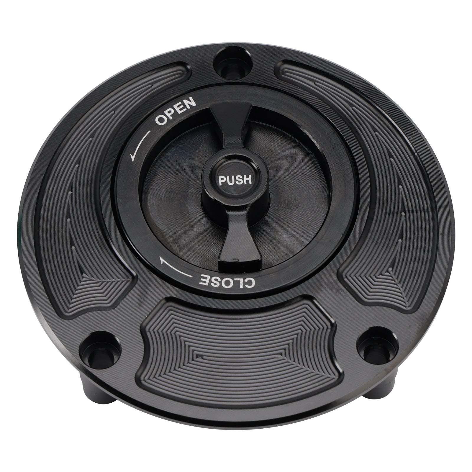 Yamaha FZ1 FZ6 FZ8 YZF R1 R6 R3 FZR 750 CNC Black Keyless Fuel Filler Cap