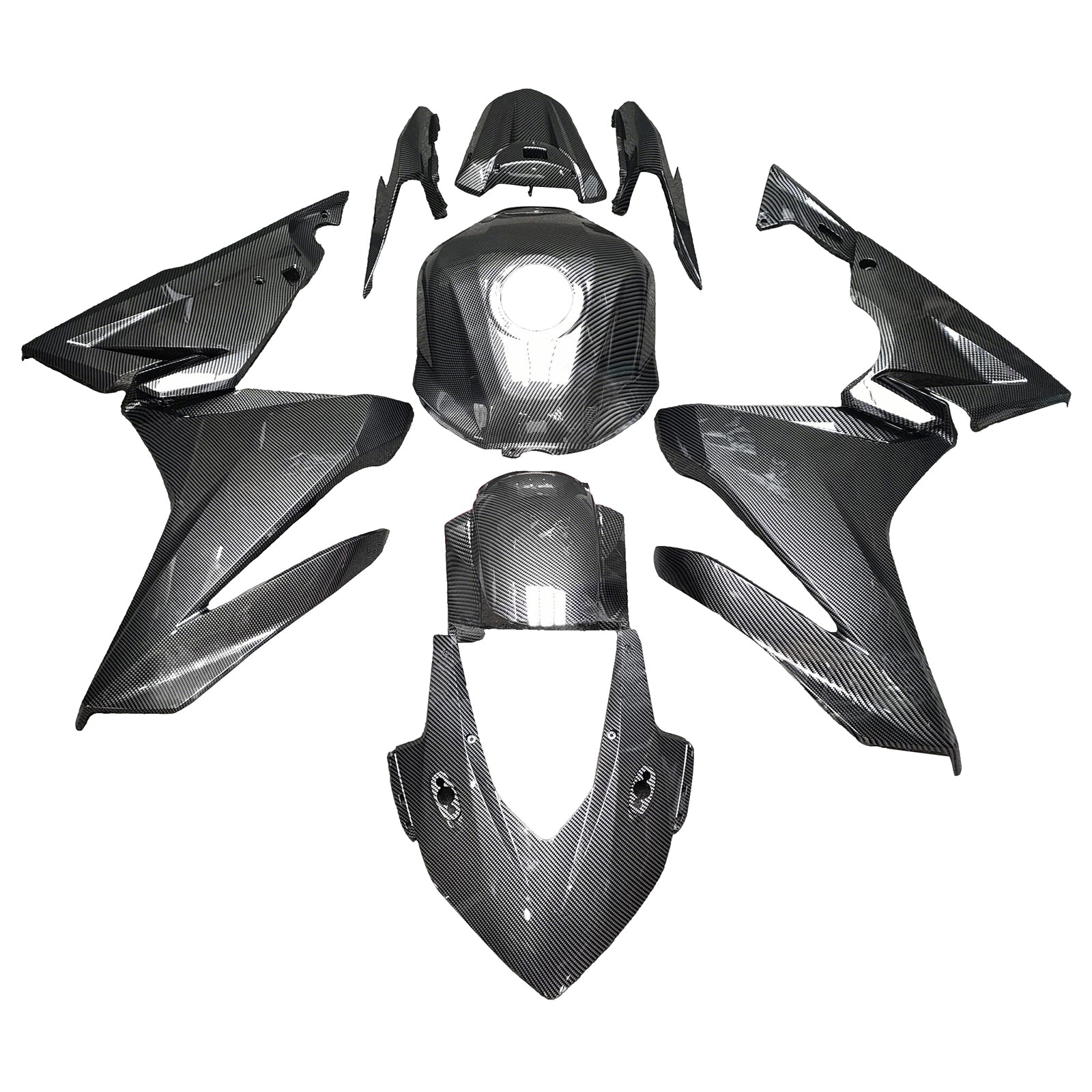 Amotopart 2022-2023 Honda CBR500R Carbonfaser-Musterverkleidungskit