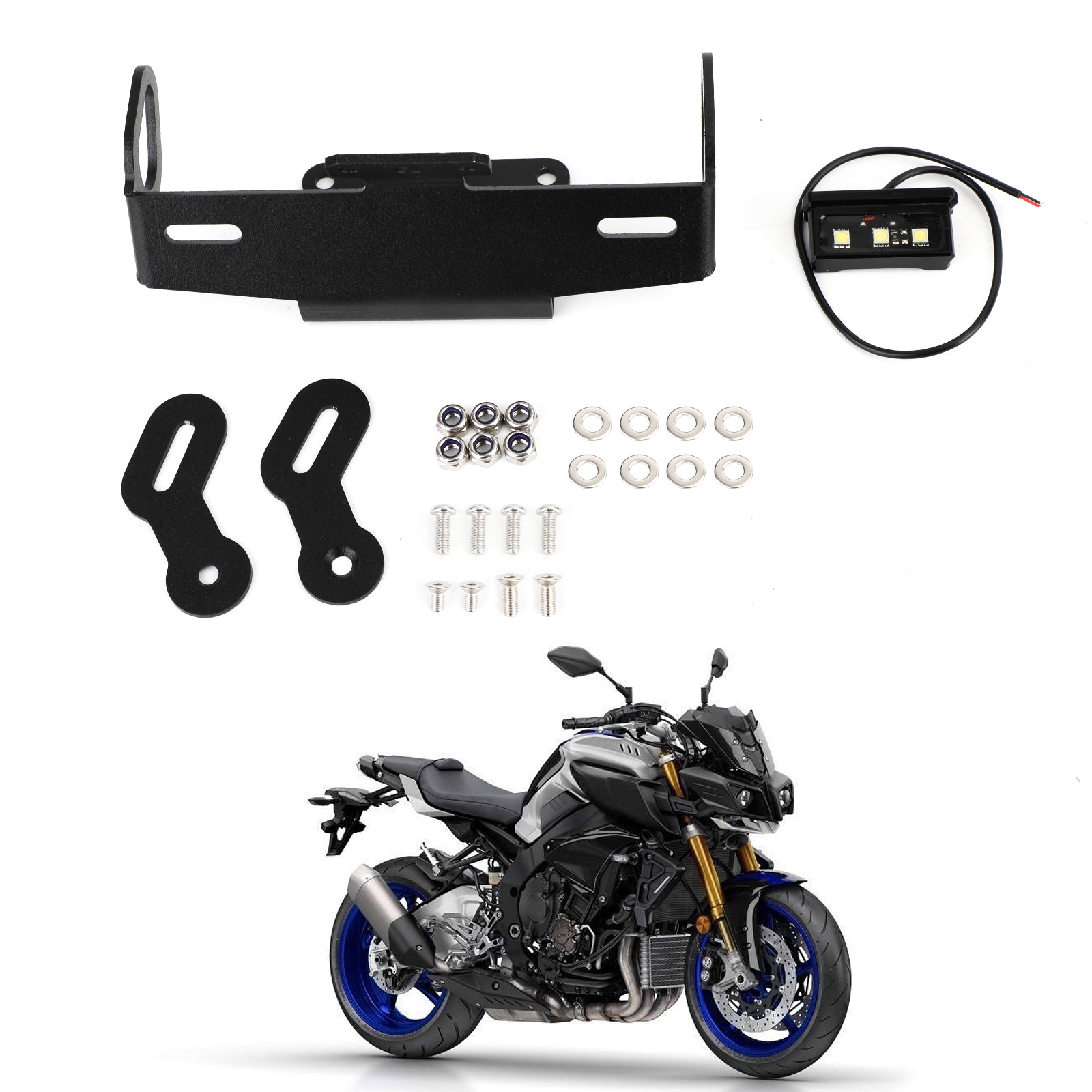 Yamaha MT07/09/10 Tracer Motorcykel nummerplade Holder rammebeslag