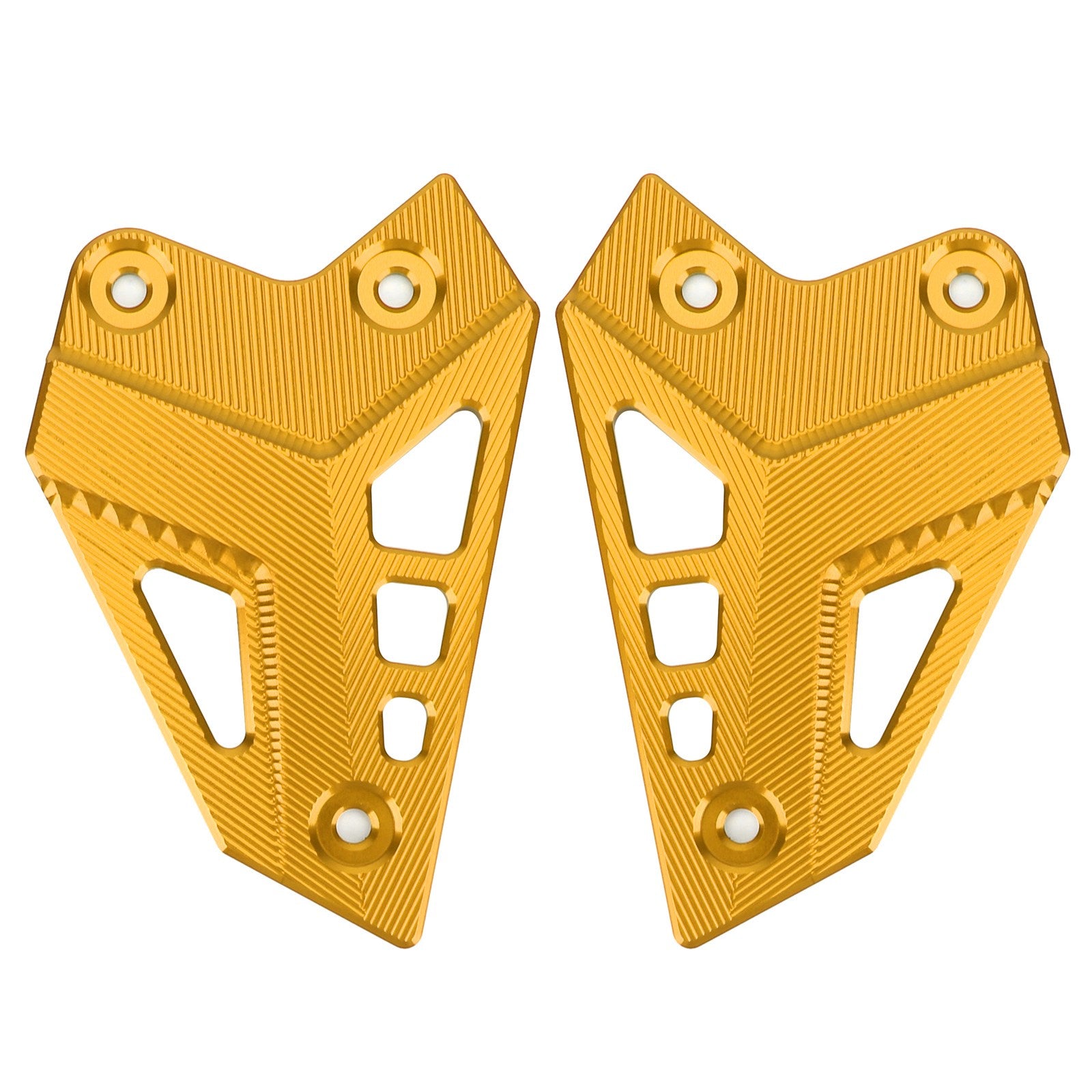 17-21 Kawasaki Z900 FootPeg Footrest Heel Plates Guard Protector Set BK